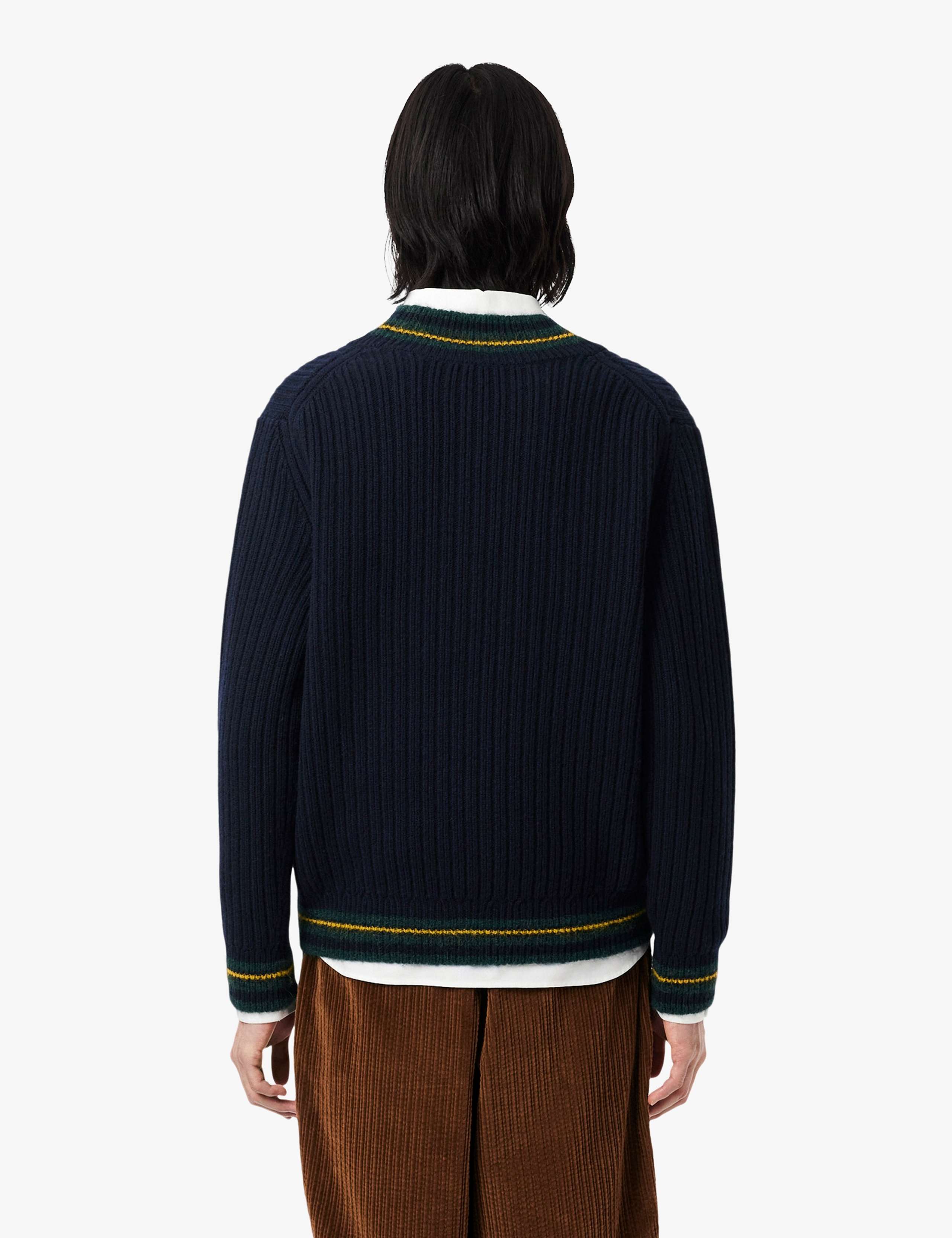 Pure Wool V-Neck Jumper 4 of 7