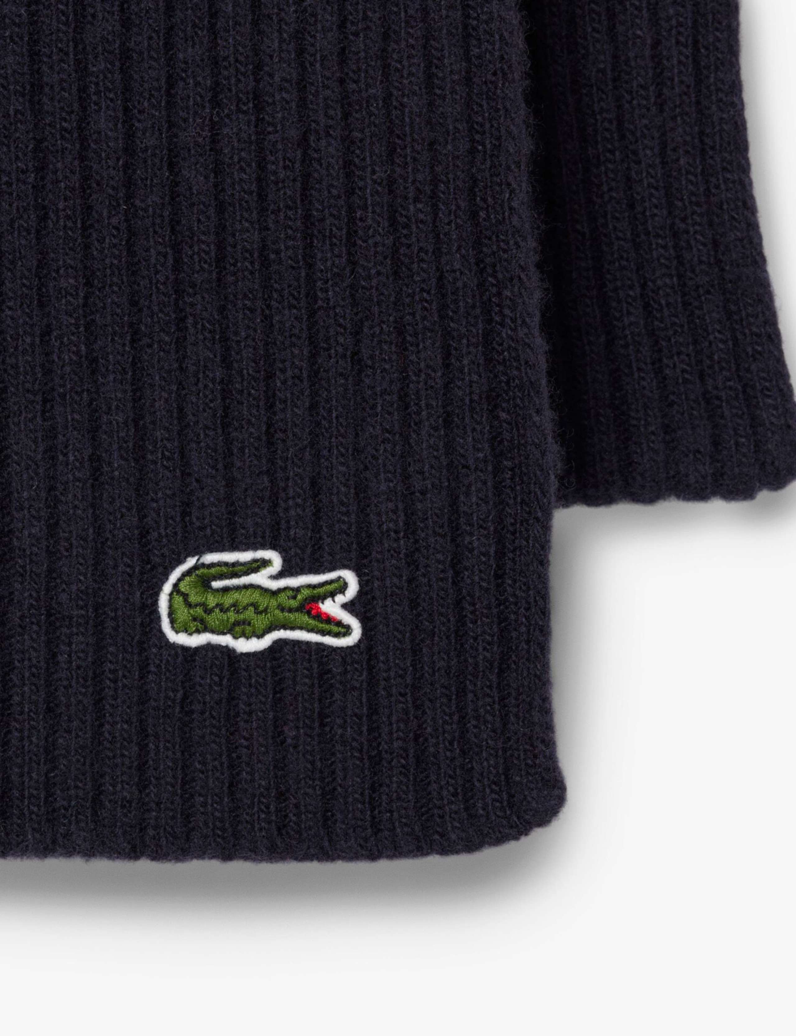 Pure Wool Ribbed Scarf 4 of 4