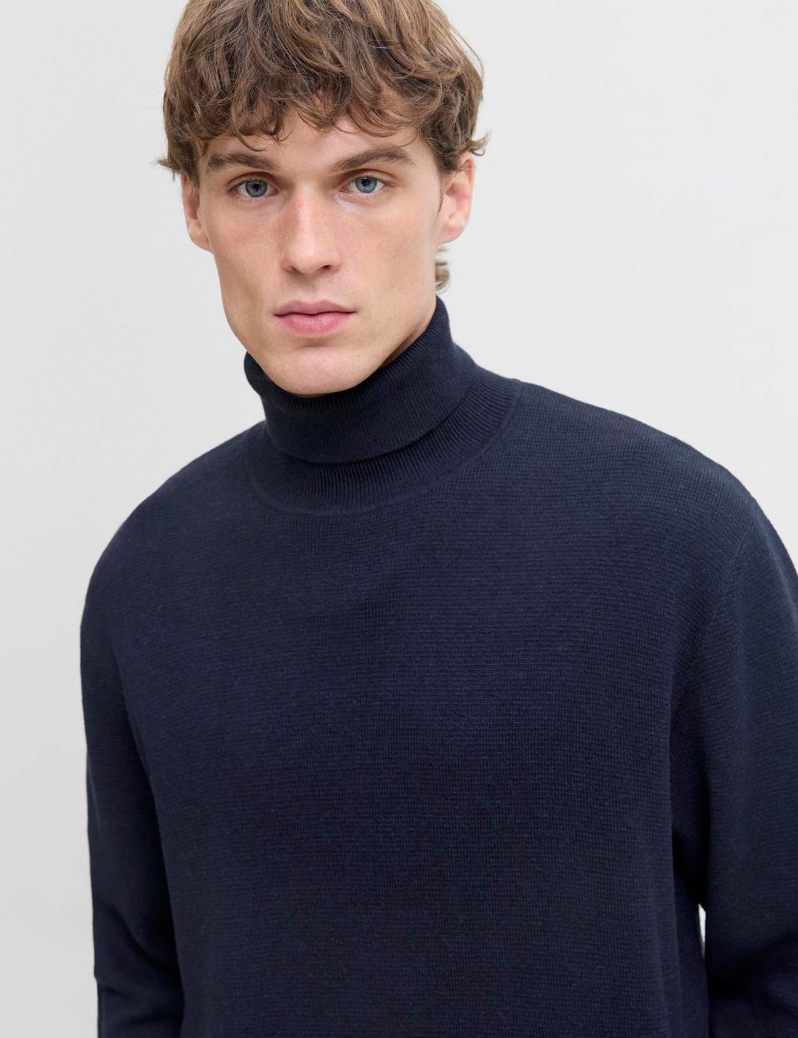 Pure Cotton Roll Neck Jumper 4 of 6