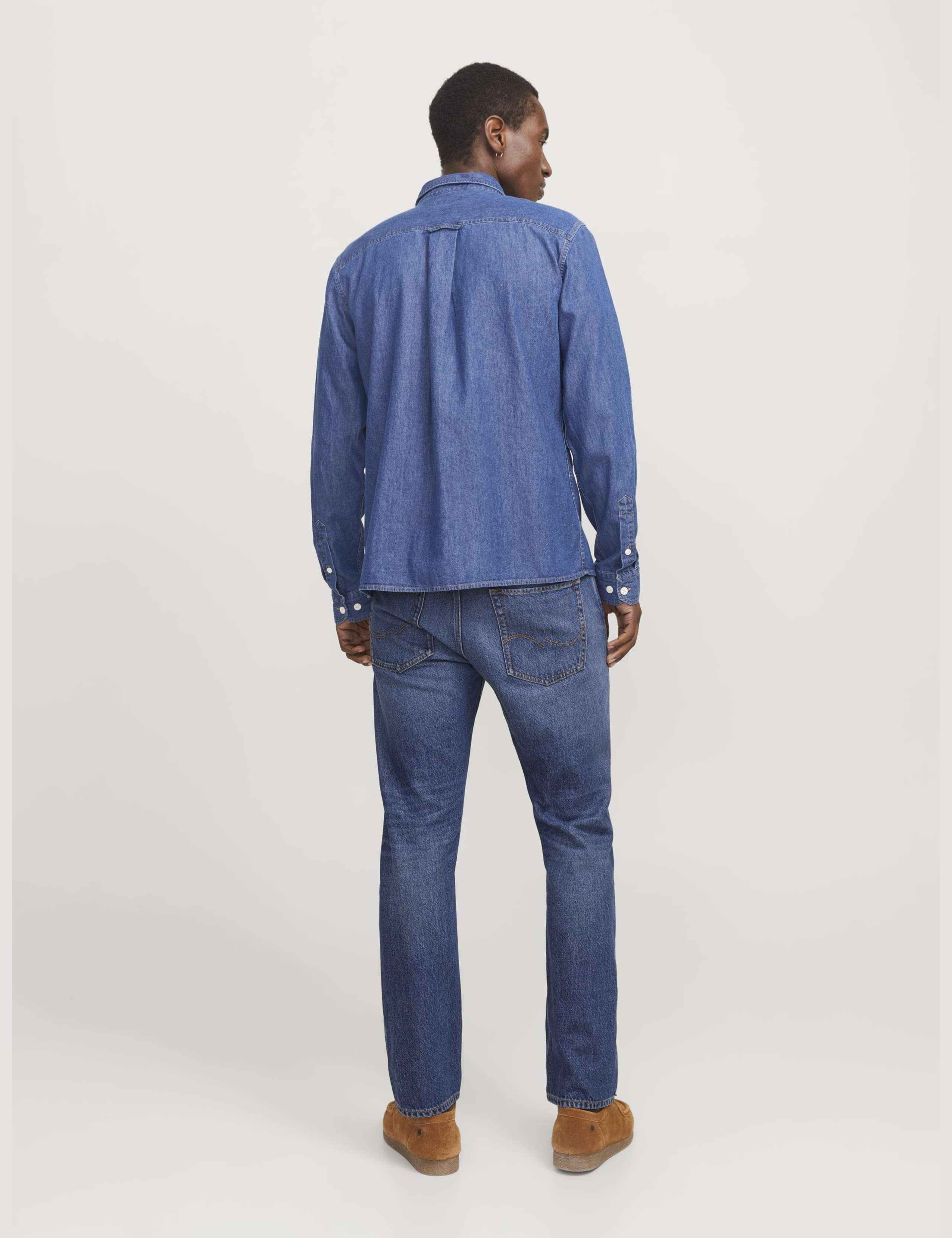 Pure Cotton Relaxed Fit 5 Pocket Jeans 6 of 9