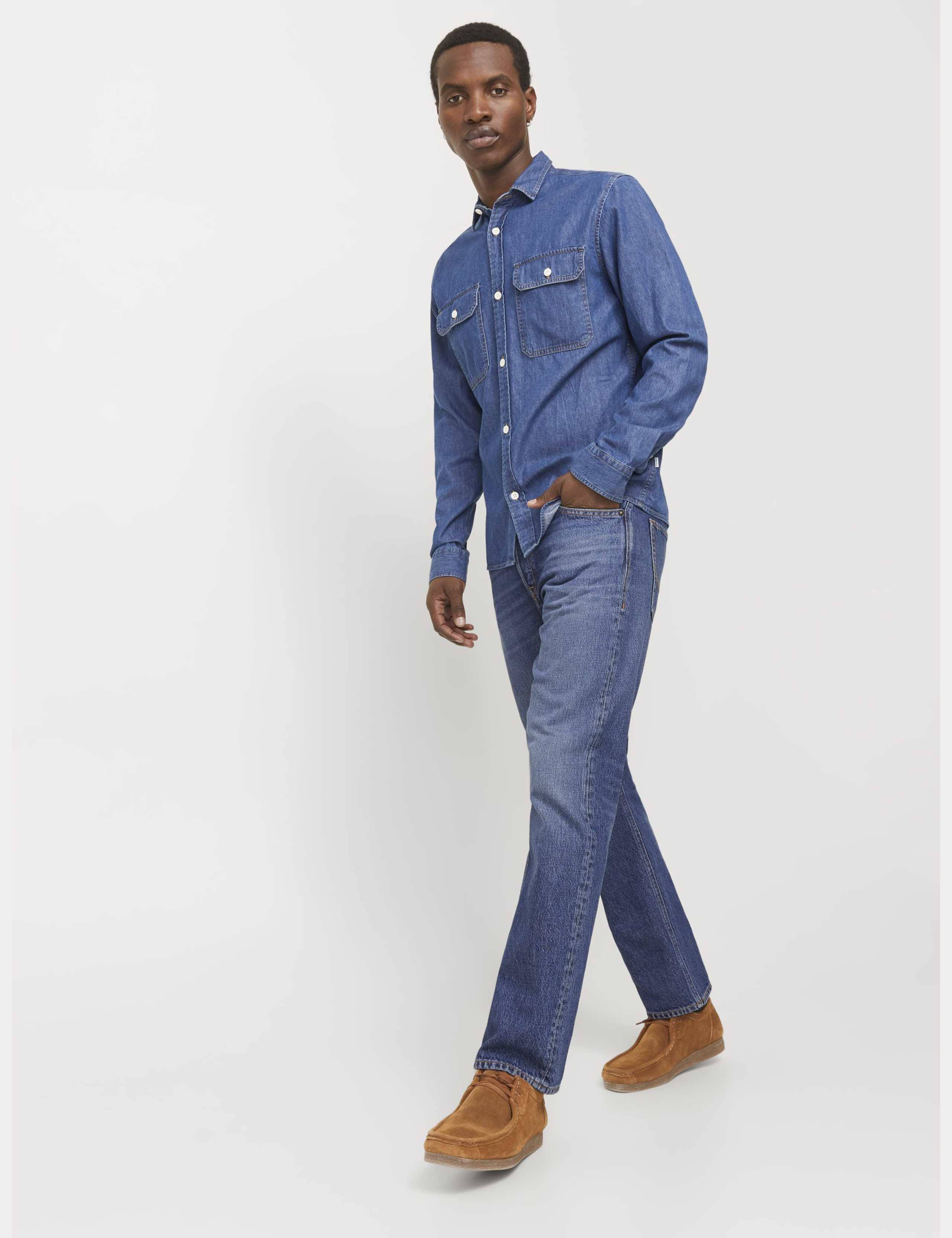 Pure Cotton Relaxed Fit 5 Pocket Jeans 7 of 9