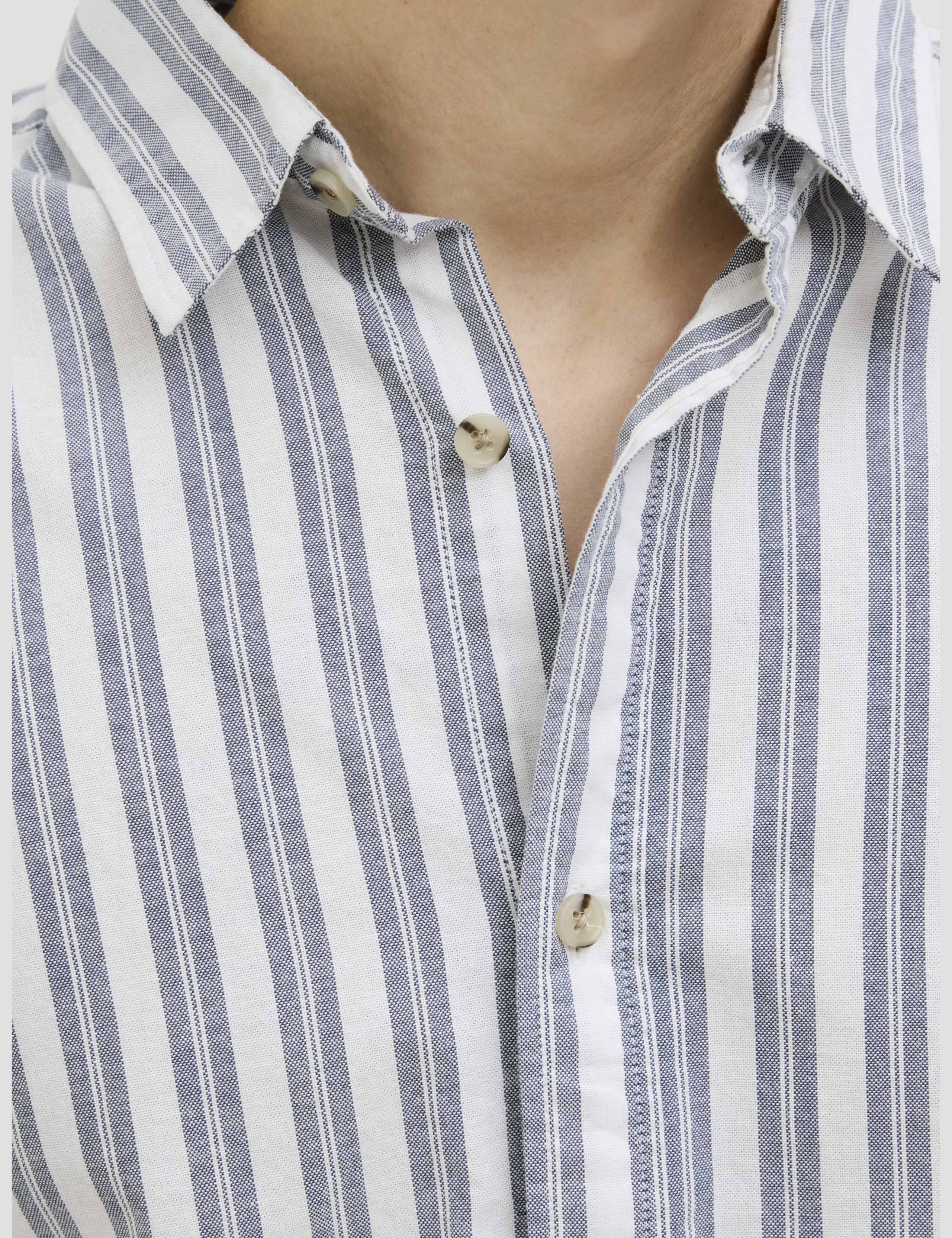 Pure Cotton Striped Oxford Shirt 5 of 8
