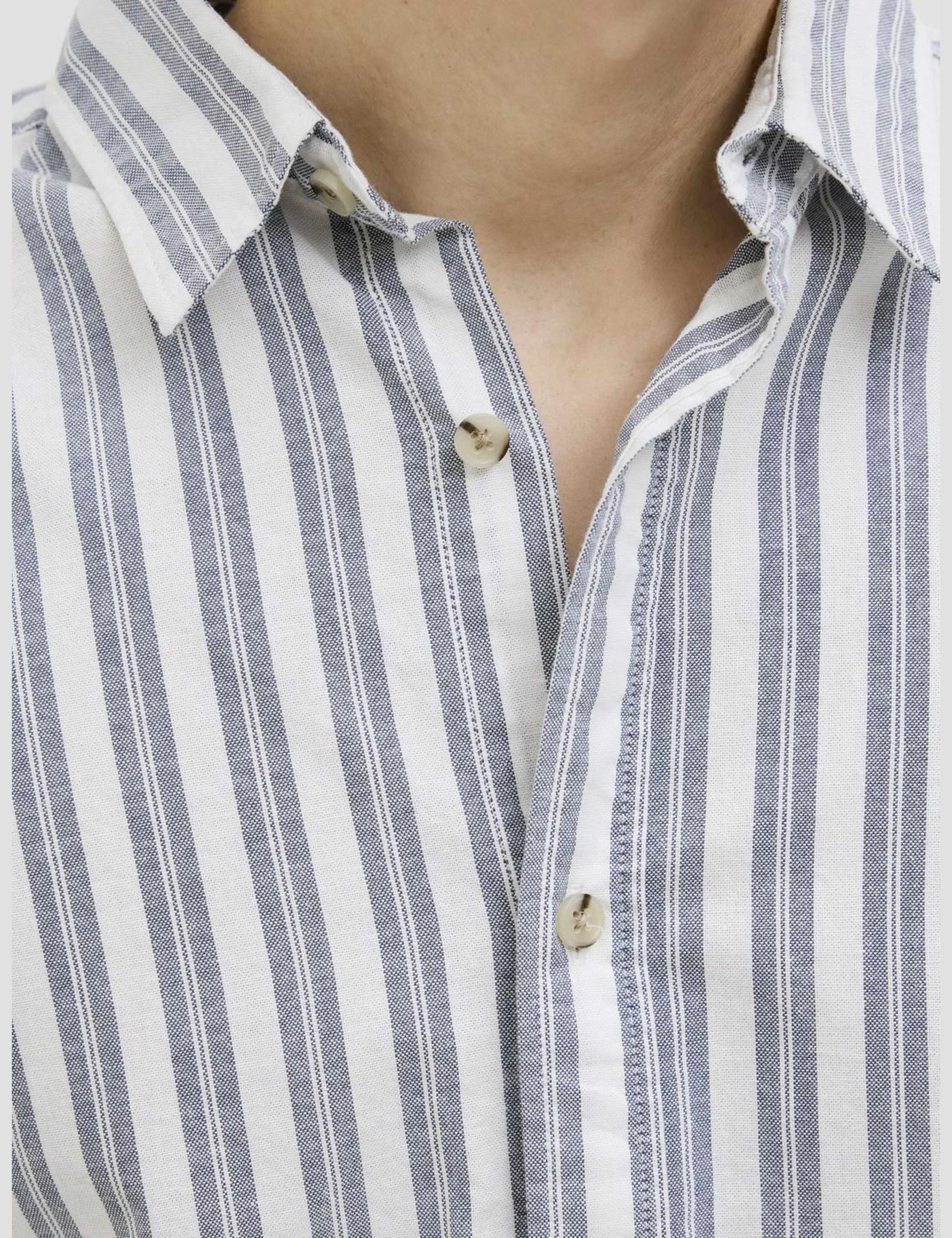 Pure Cotton Striped Oxford Shirt 7 of 8