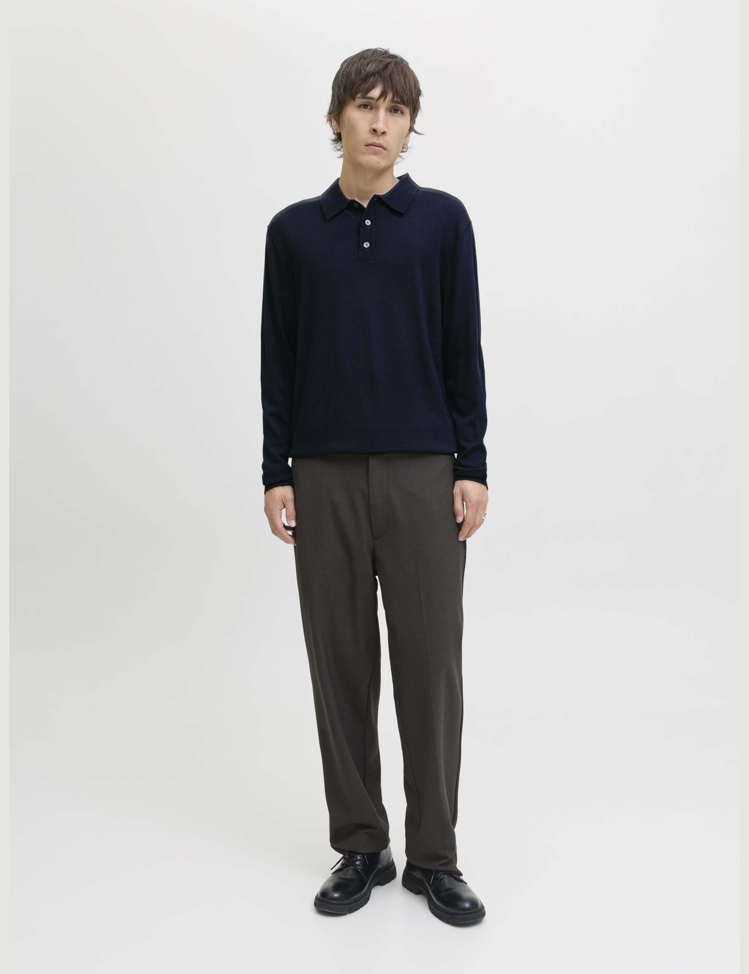 Pure Merino Wool Knitted Polo Shirt 3 of 6