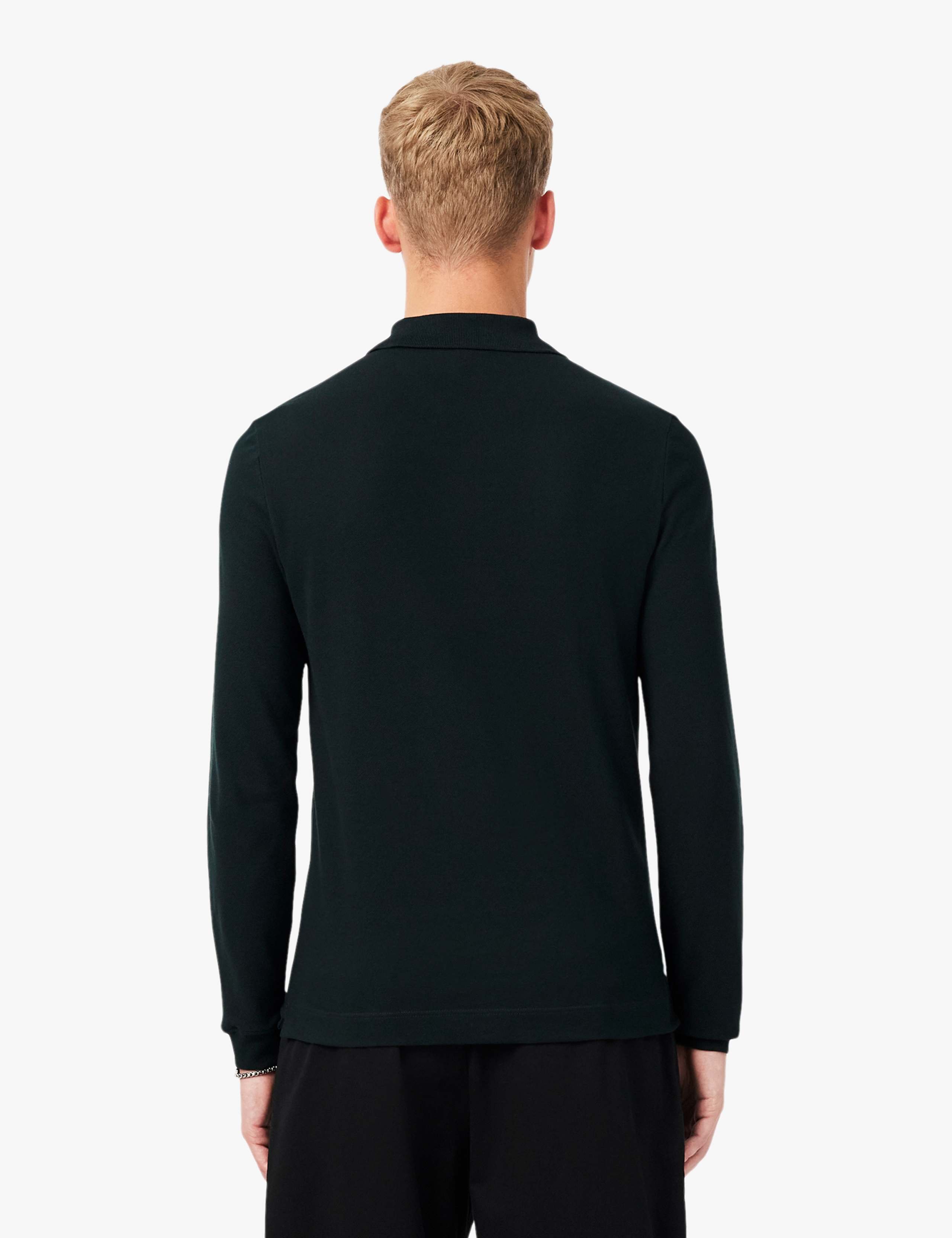 Slim Fit Pure Cotton Long Sleeve Polo Shirt 4 of 8