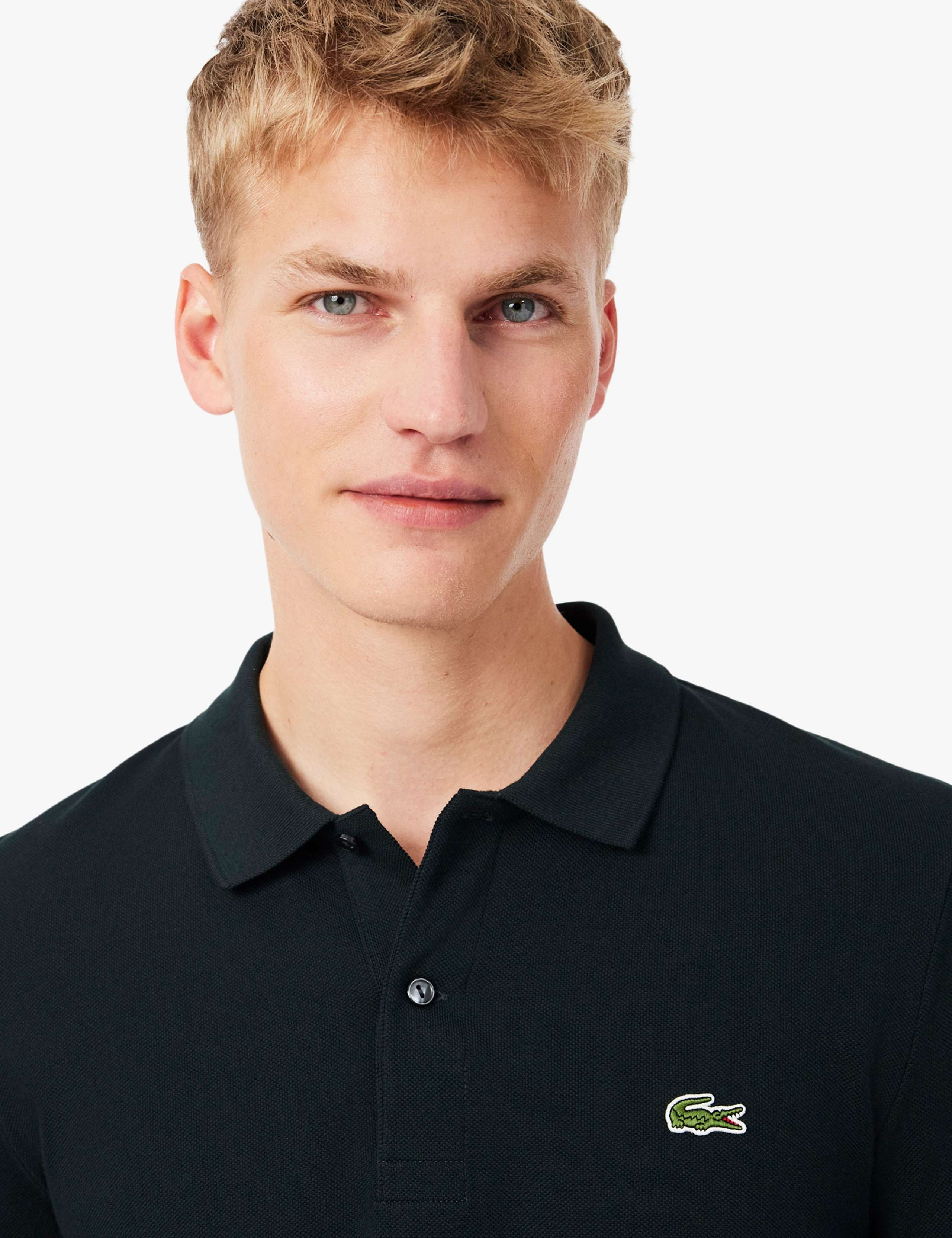 Slim Fit Pure Cotton Long Sleeve Polo Shirt 5 of 8