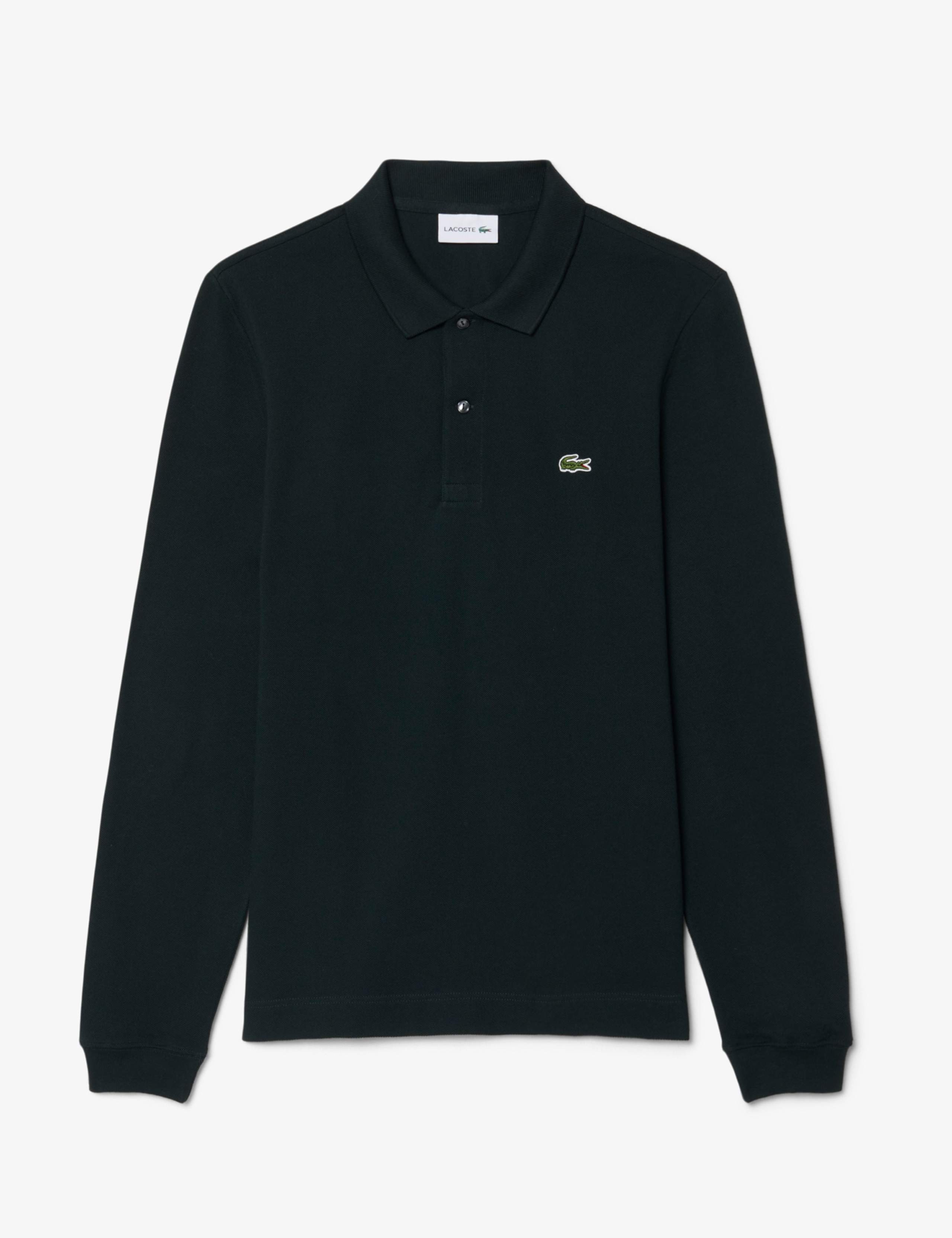Slim Fit Pure Cotton Long Sleeve Polo Shirt 2 of 8
