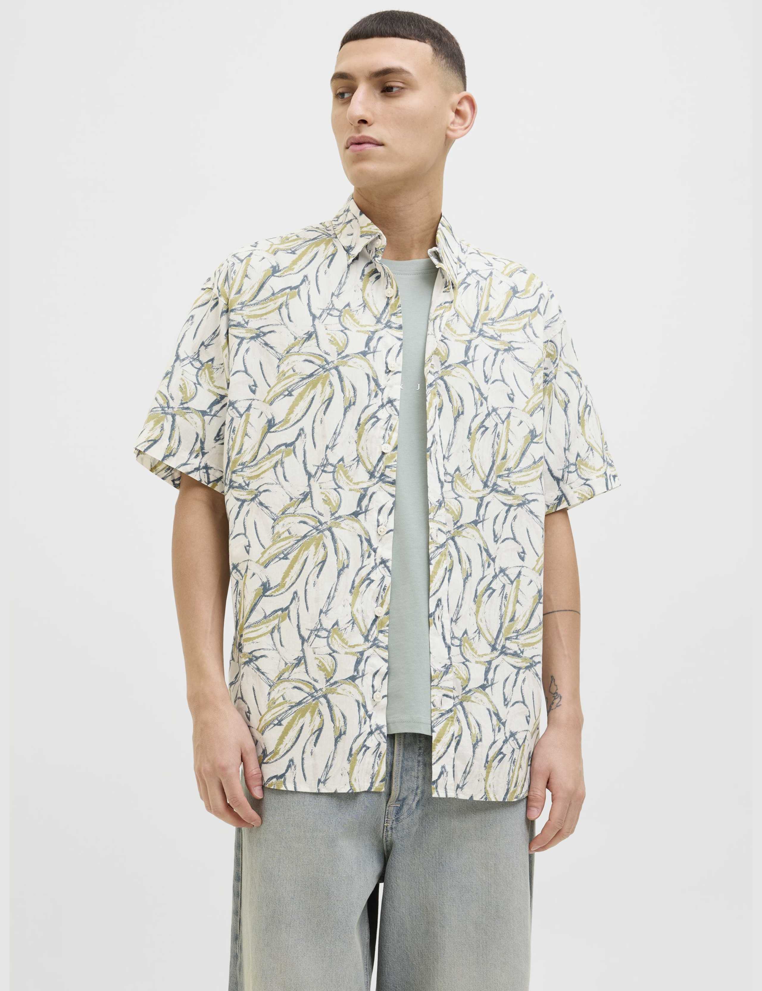 Pure Cotton Floral Shirt 1 of 7