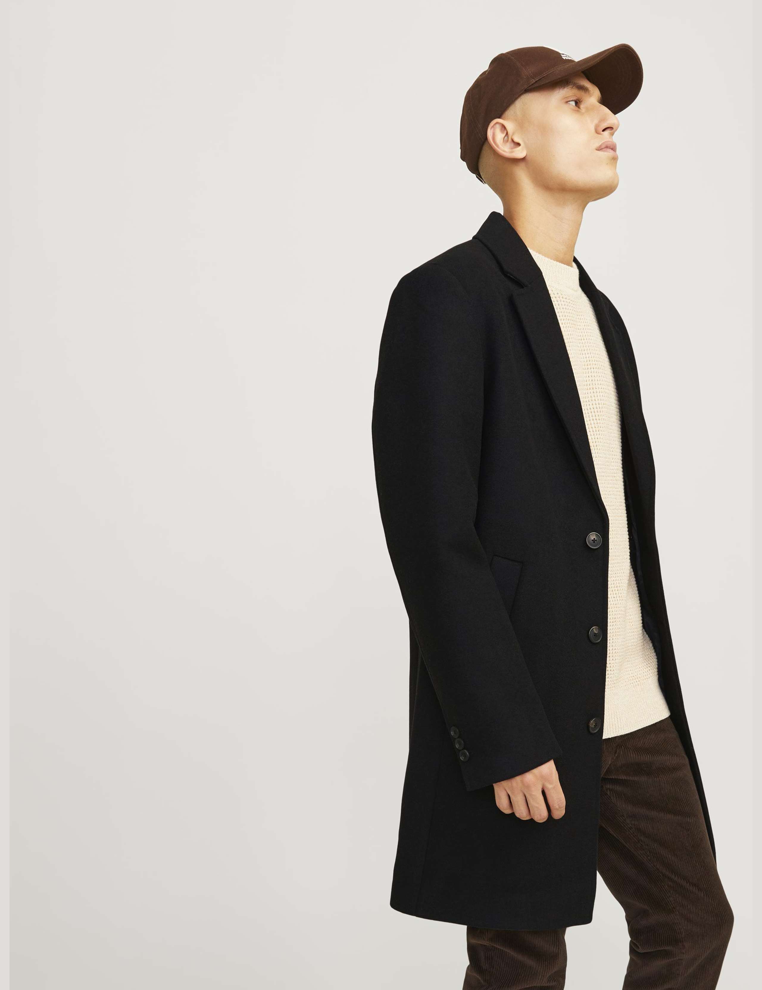 Wool Blend Single Breasted Coat 4 of 7