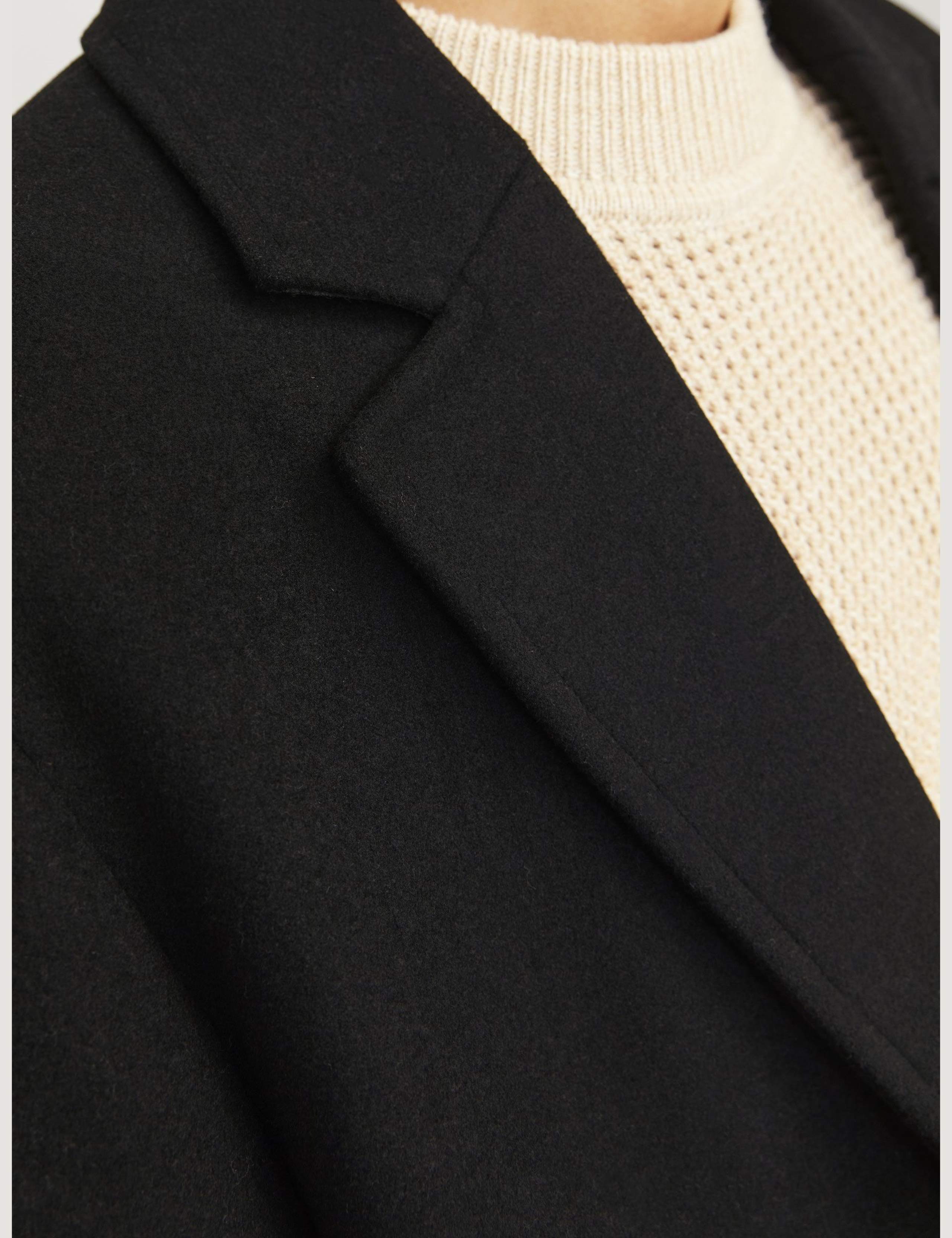 Wool Blend Single Breasted Coat 5 of 7