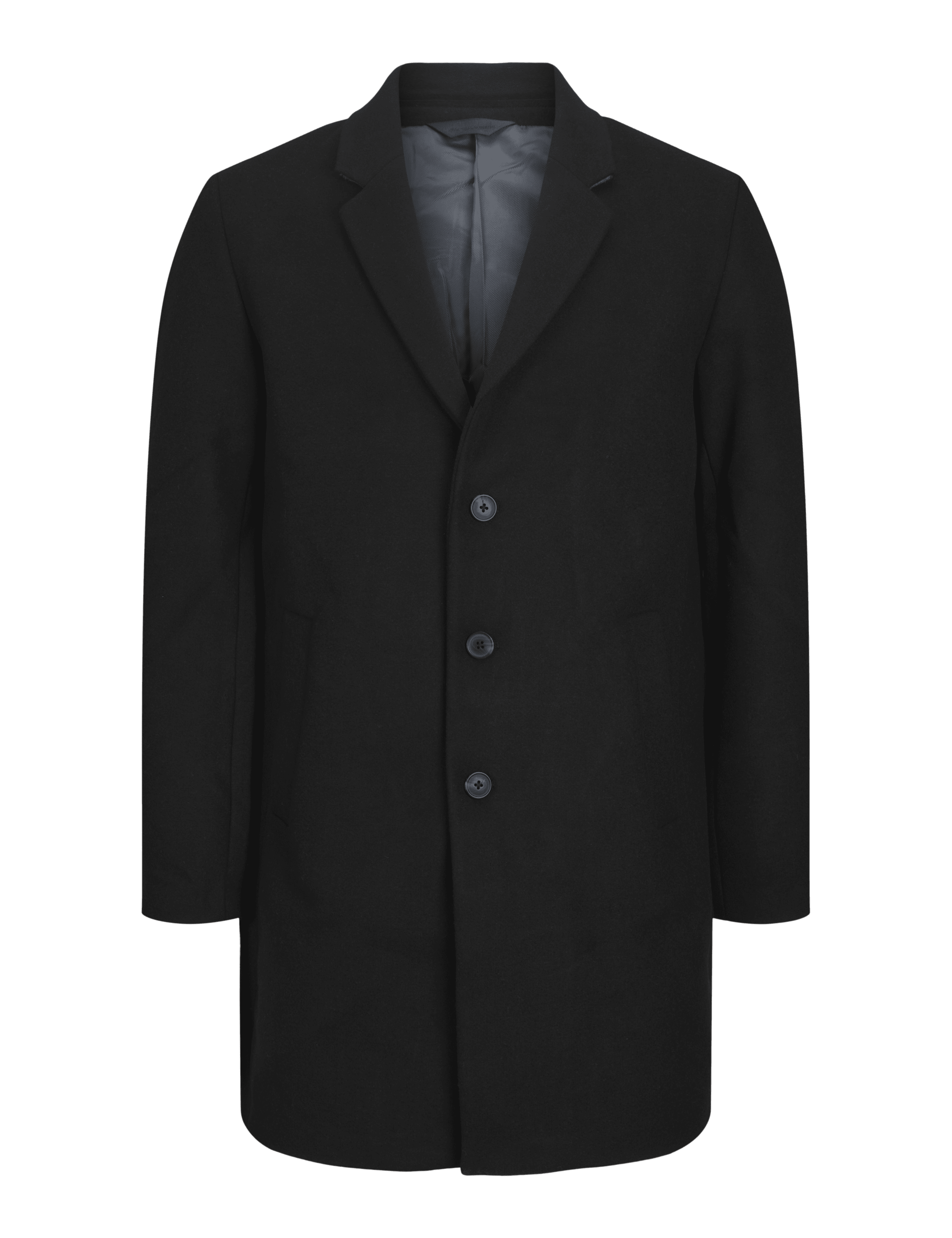 Wool Blend Single Breasted Coat 2 of 7