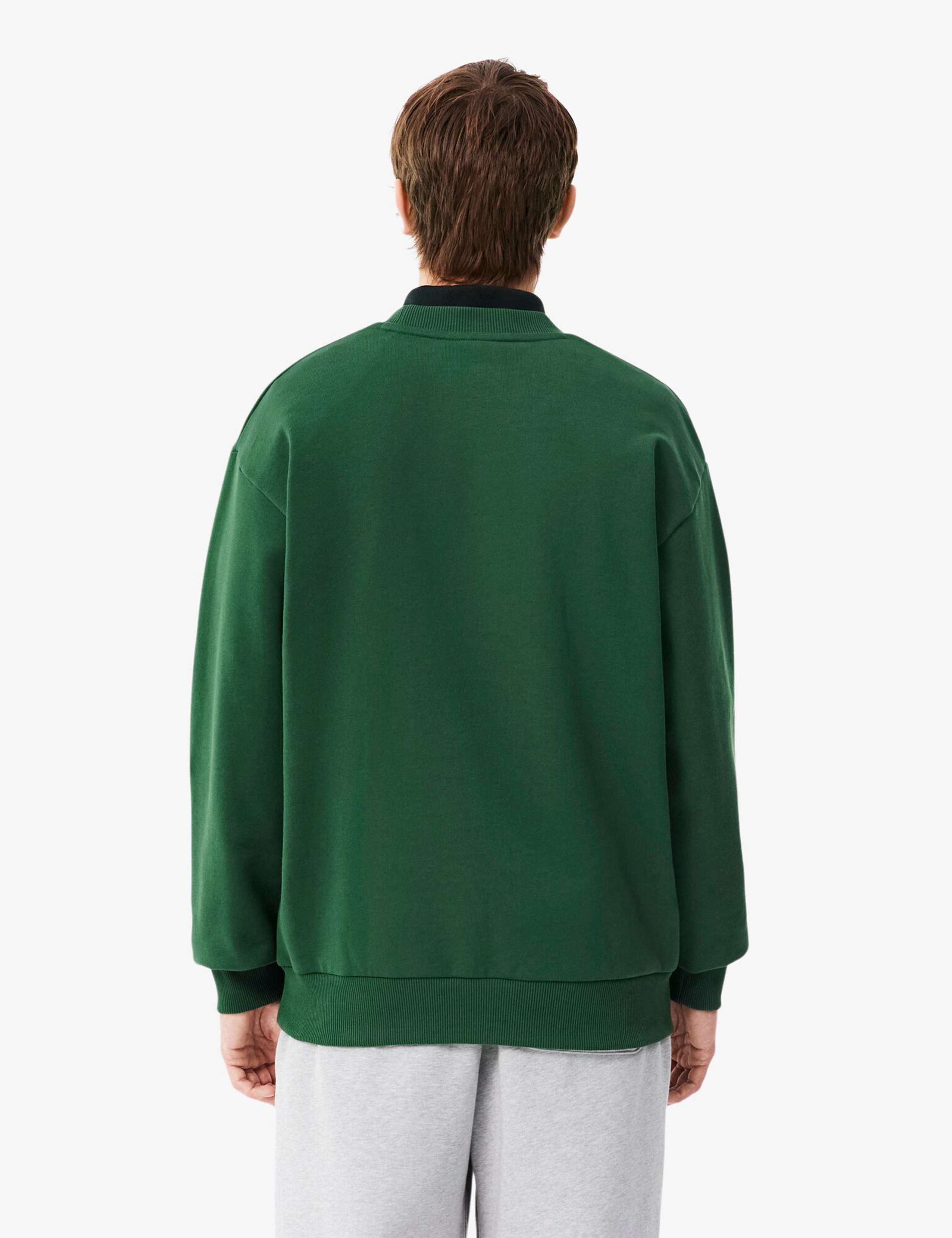Brushed Cotton Fleece Crew Neck Sweatshirt 5 of 7