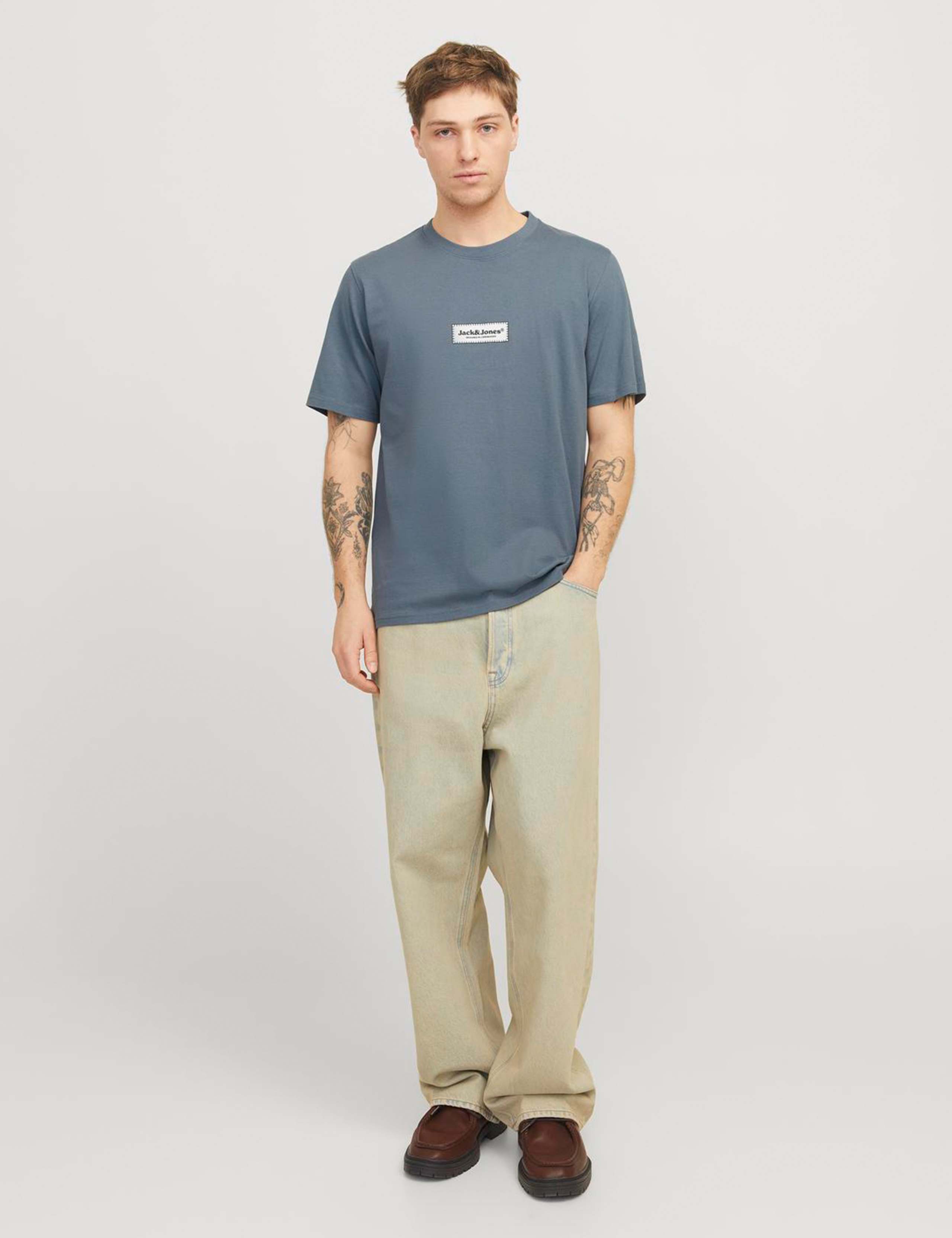 3pk Pure Cotton Logo Print T-Shirts 3 of 6