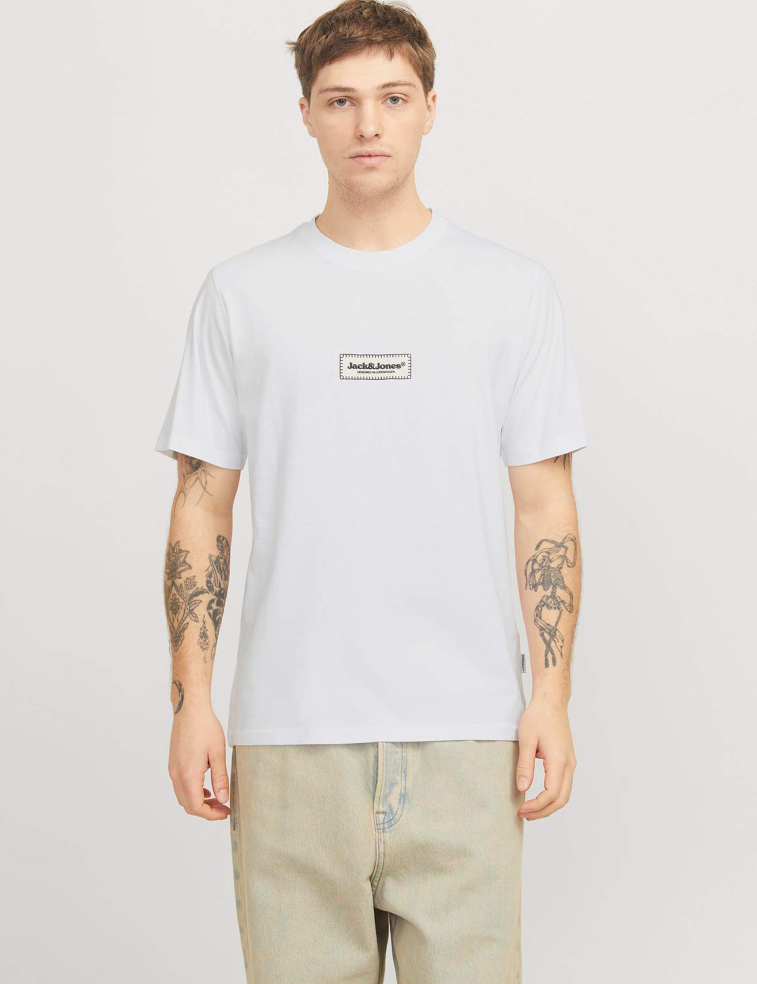 3pk Pure Cotton Logo Print T-Shirts 5 of 6