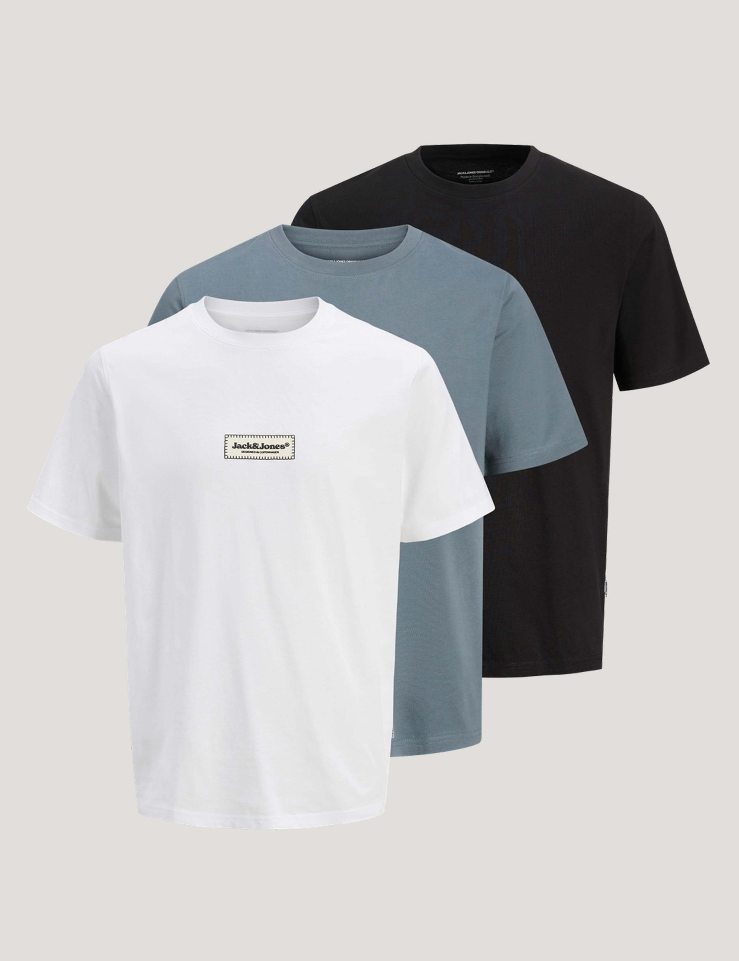 3 Pack Pure Cotton Logo Print T-Shirts 6 of 6