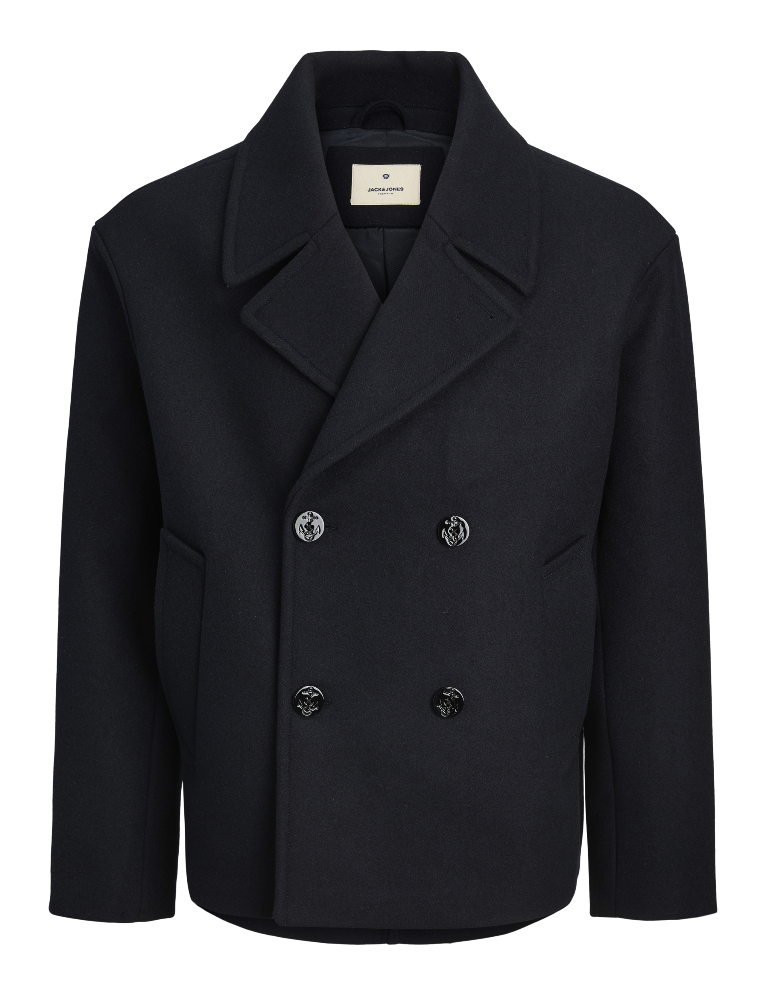 Wool Blend Double Breasted Peacoat 2 of 5