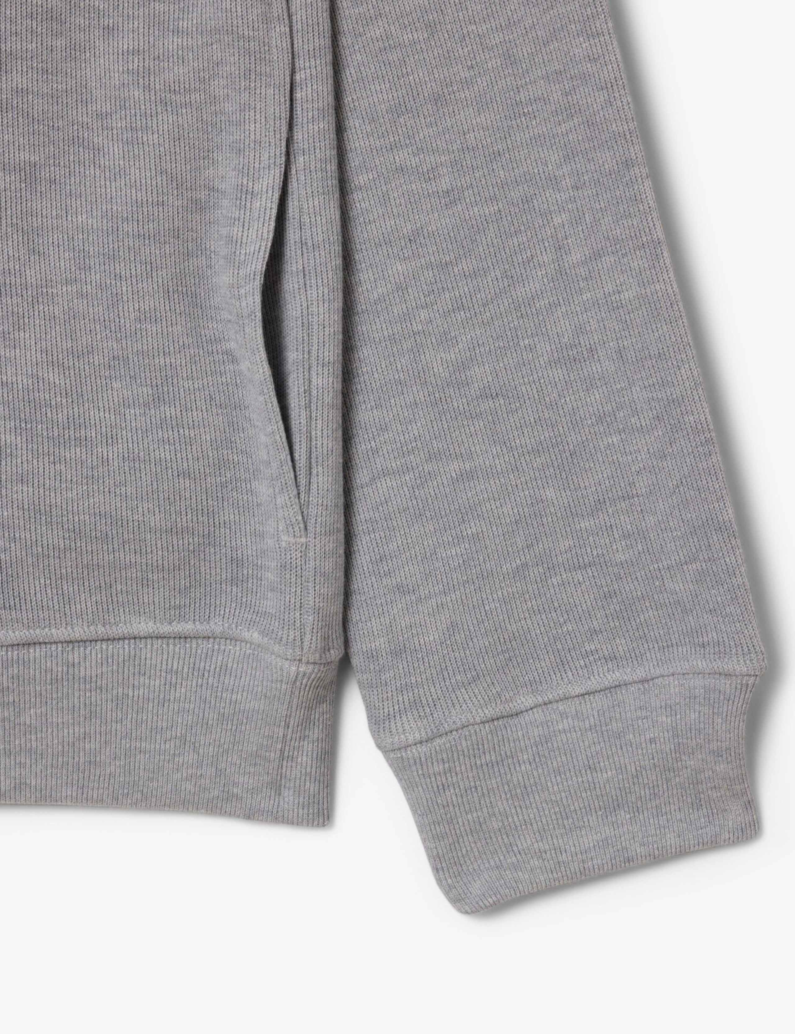 Pure Cotton Half Zip Funnel Neck Sweatshirt 6 of 6