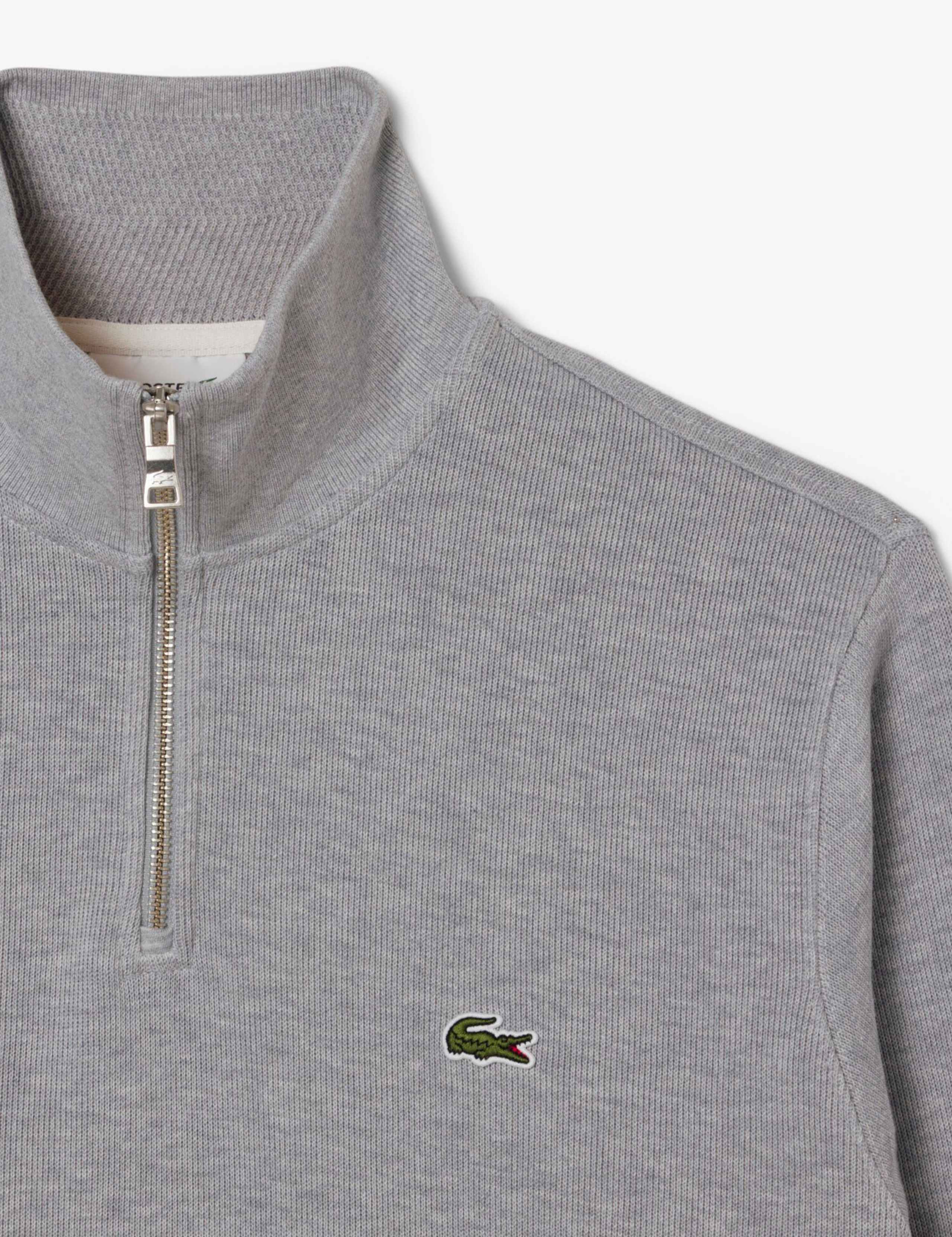 Pure Cotton Half Zip Funnel Neck Sweatshirt 2 of 6
