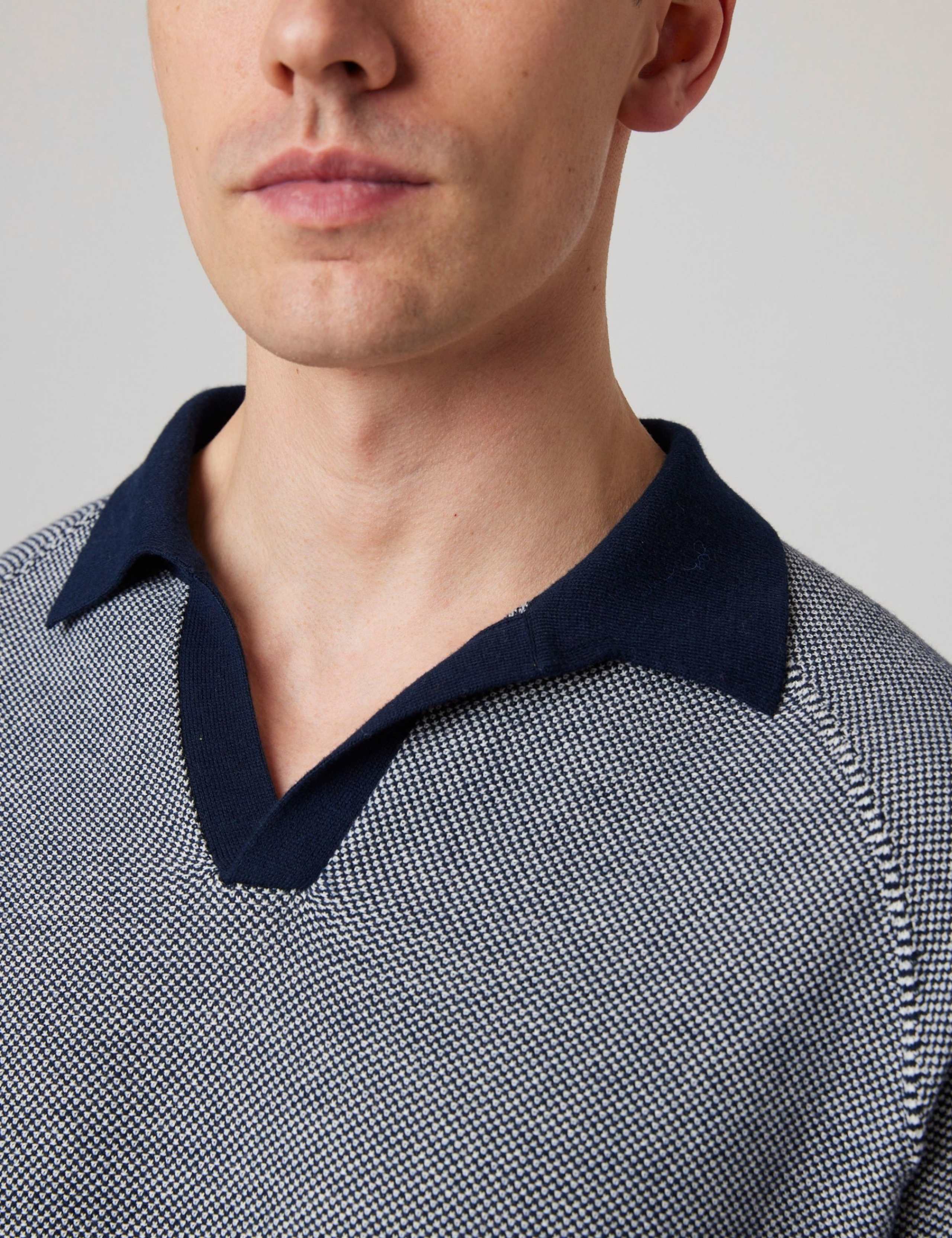 Pure Cotton Textured Polo Shirt 4 of 6
