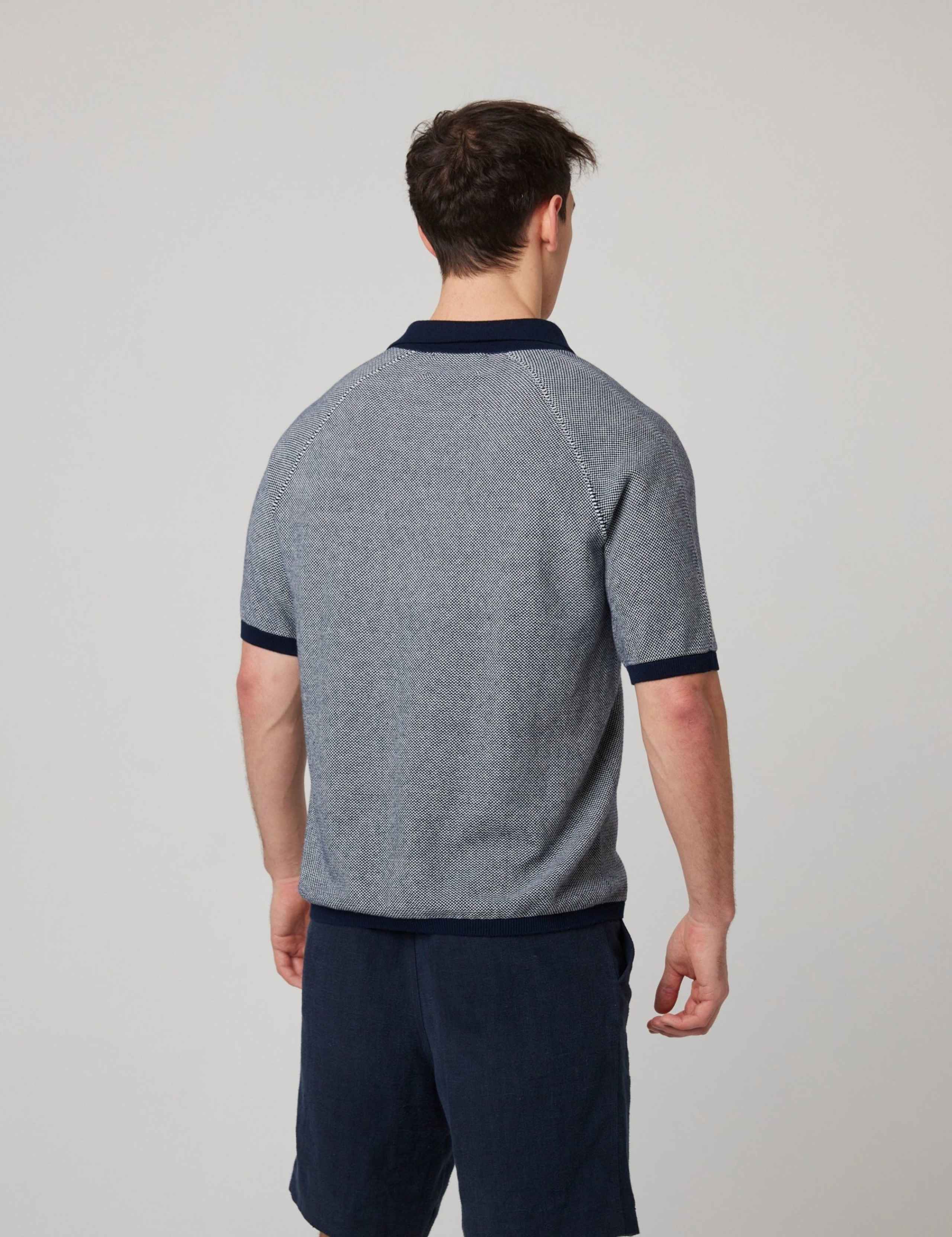 Pure Cotton Textured Polo Shirt 6 of 6