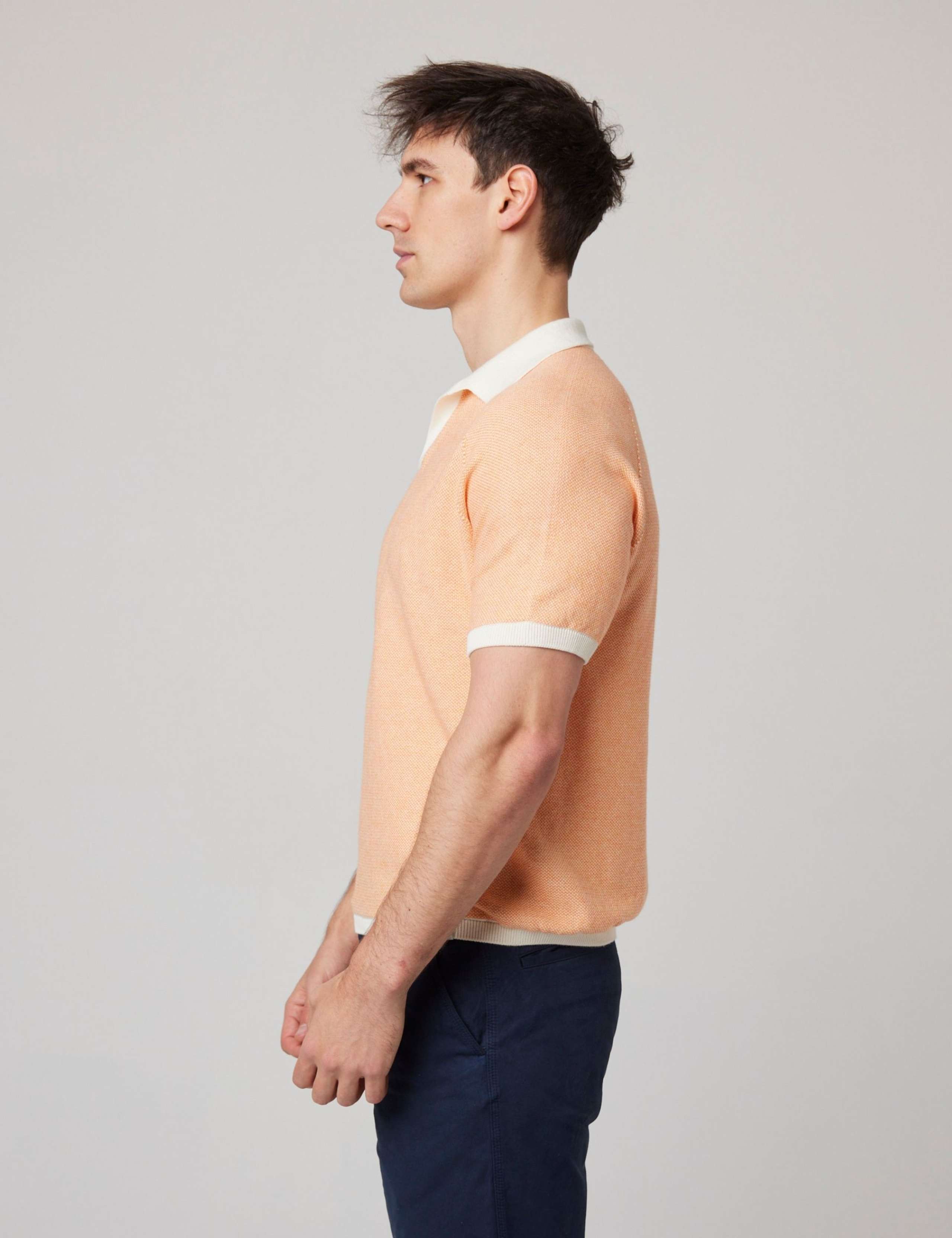 Pure Cotton Textured Polo Shirt 3 of 5
