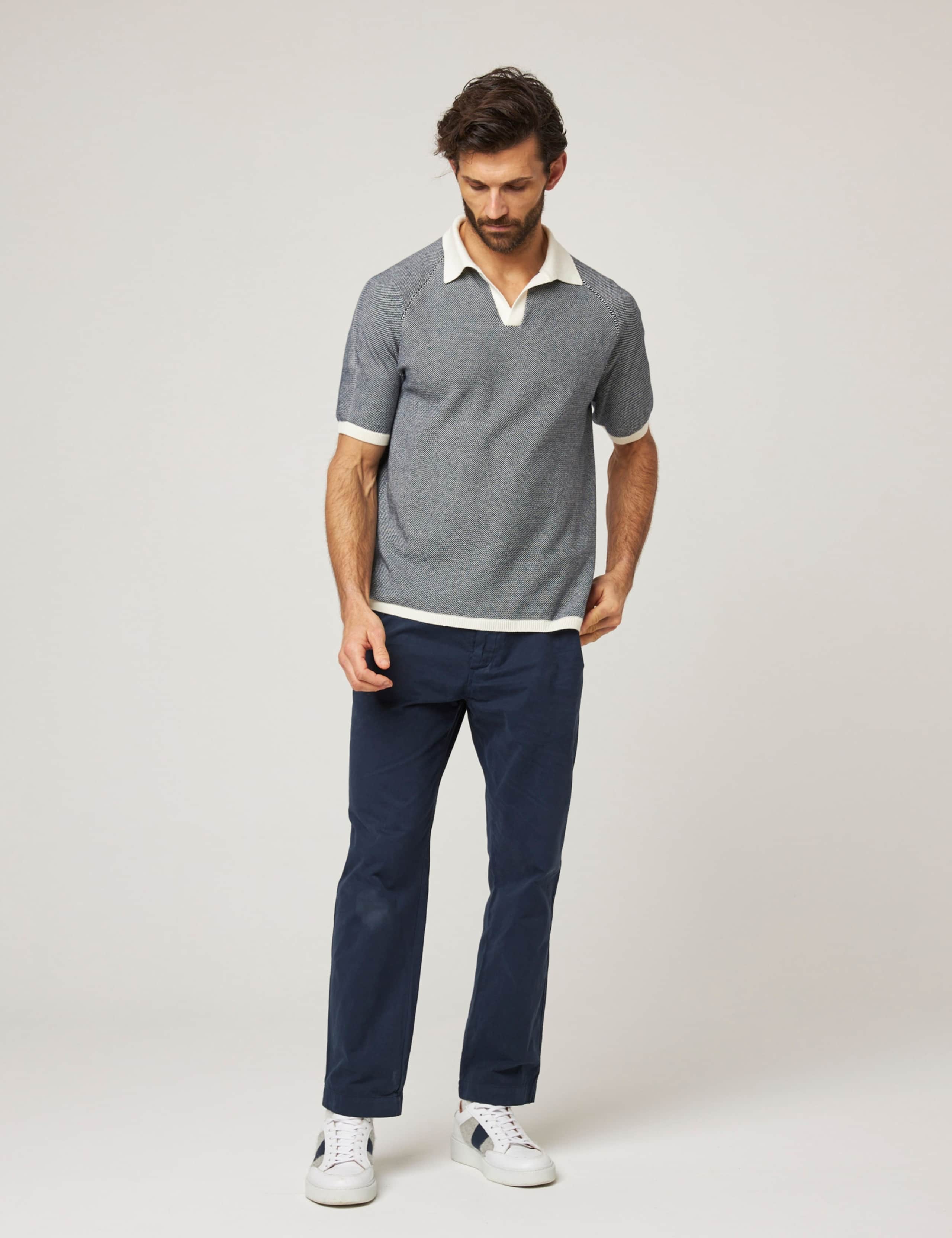 Pure Cotton Textured Polo Shirt 3 of 6