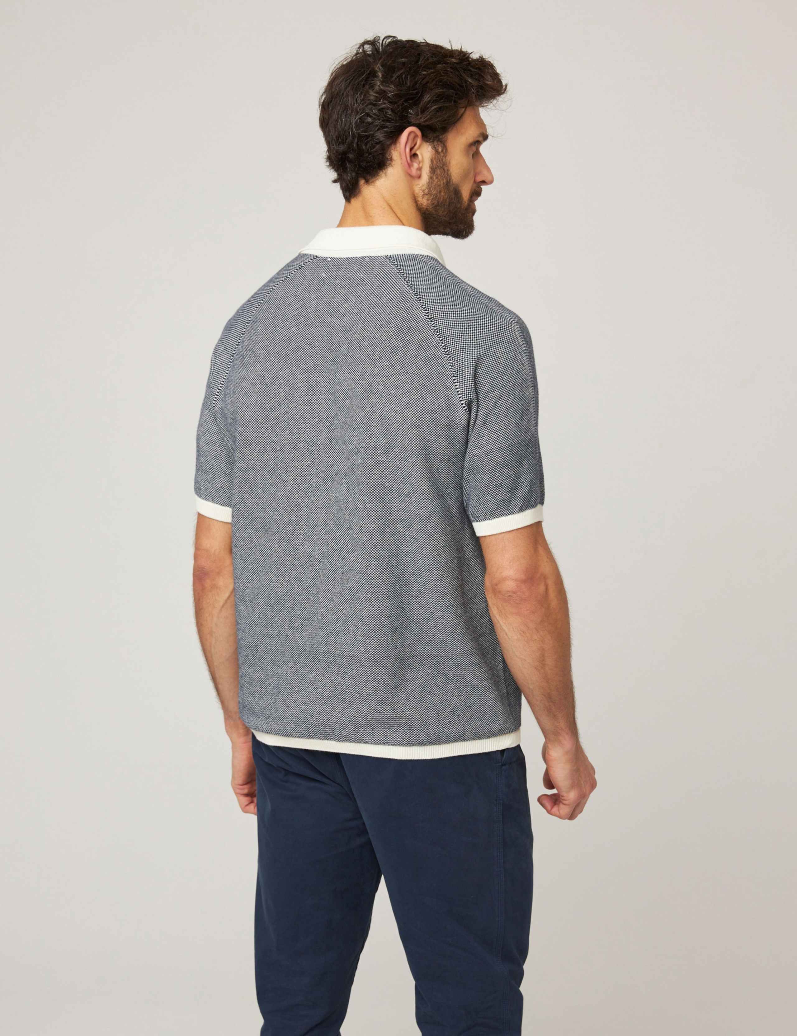 Pure Cotton Textured Polo Shirt 4 of 6