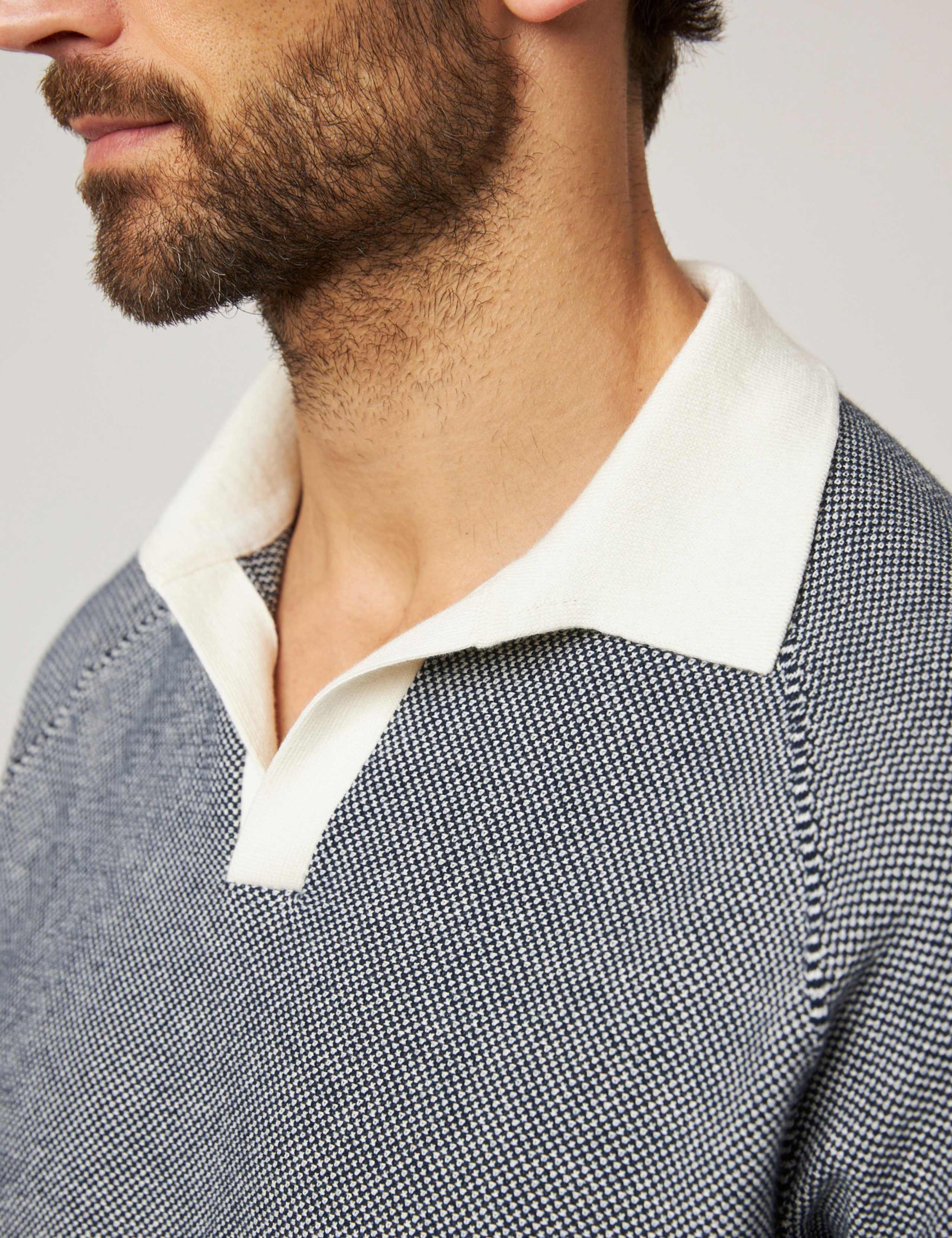 Pure Cotton Textured Polo Shirt 6 of 6