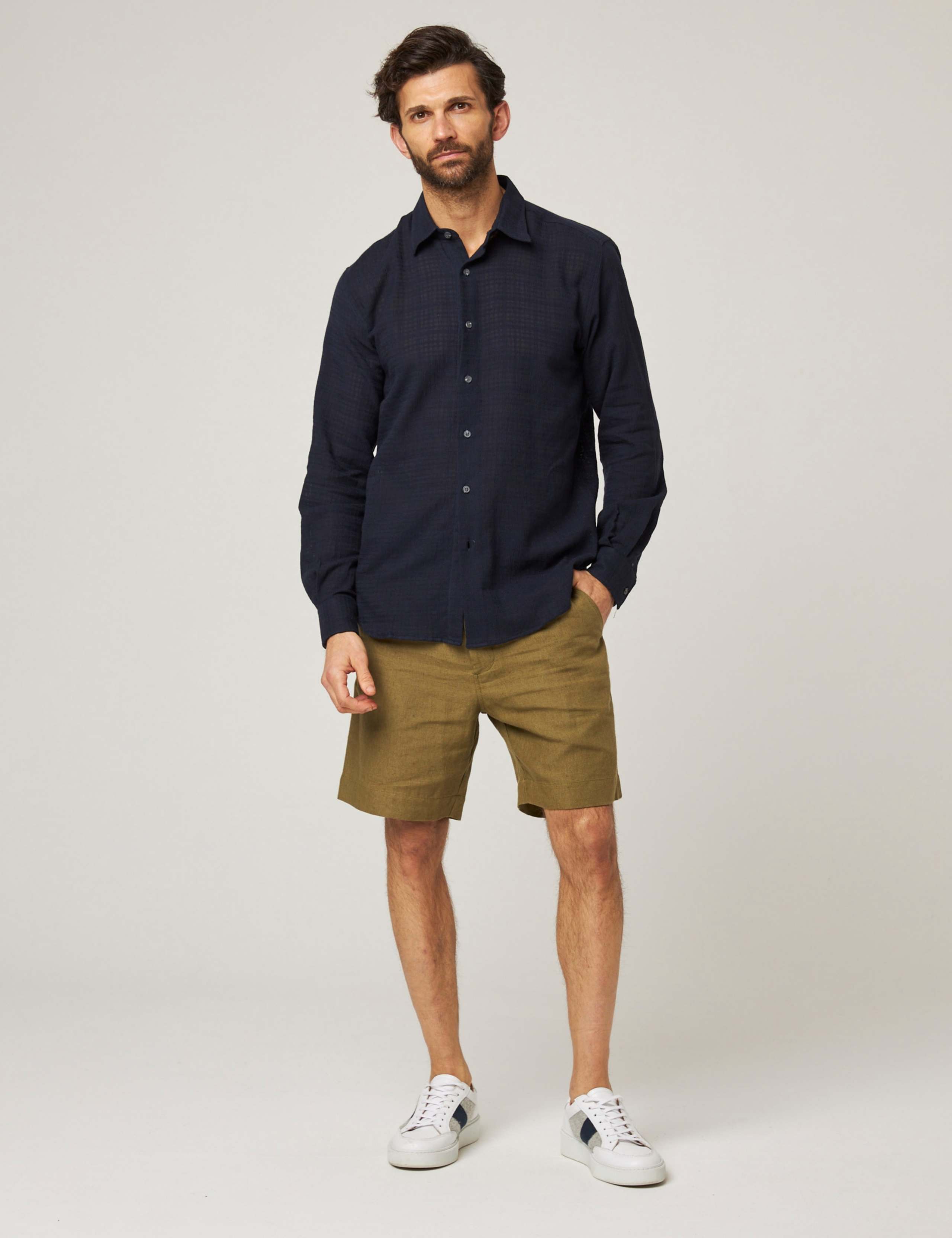 Pure Cotton Textured Flannel Shirt 4 of 7