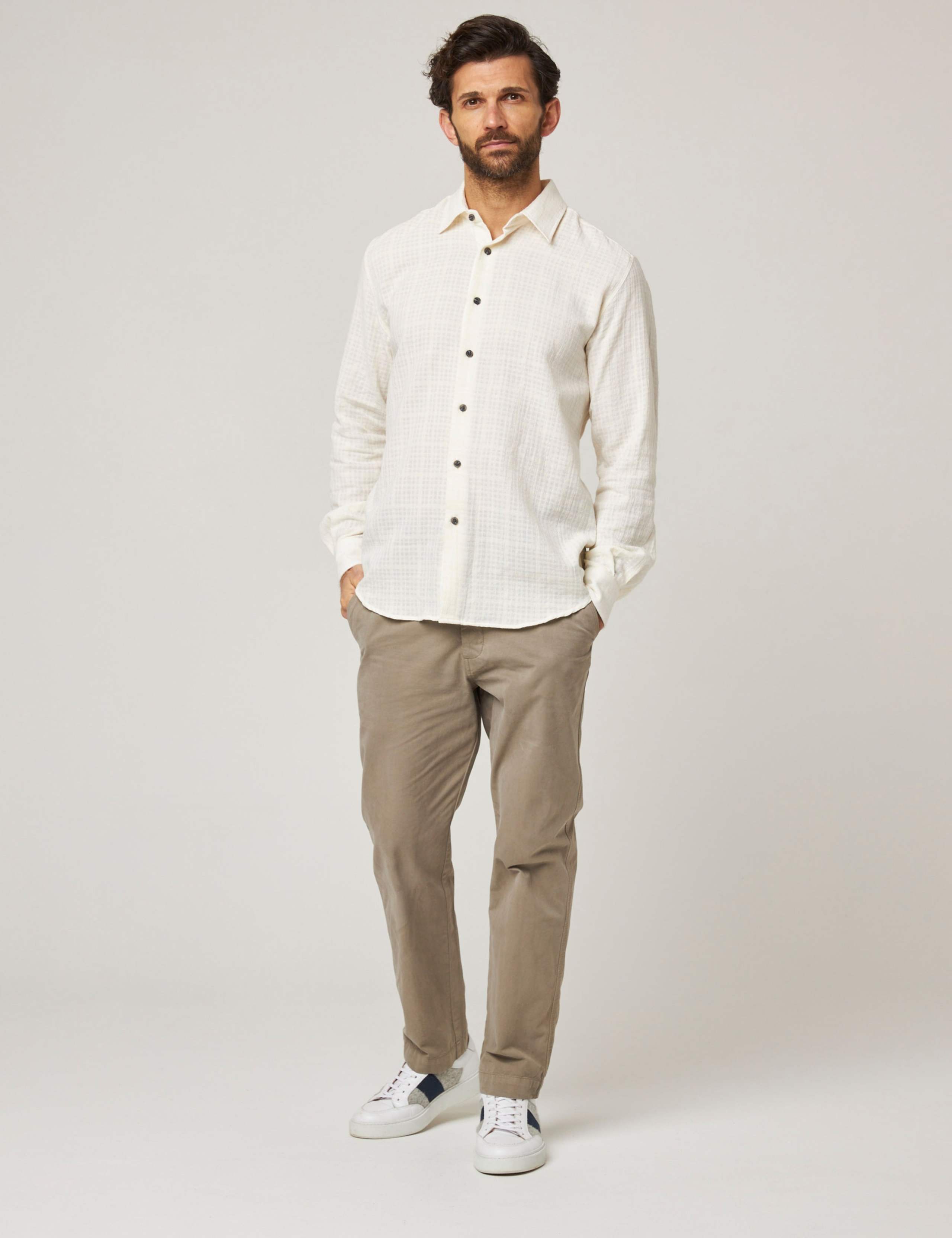 Pure Cotton Textured Flannel Shirt 3 of 6