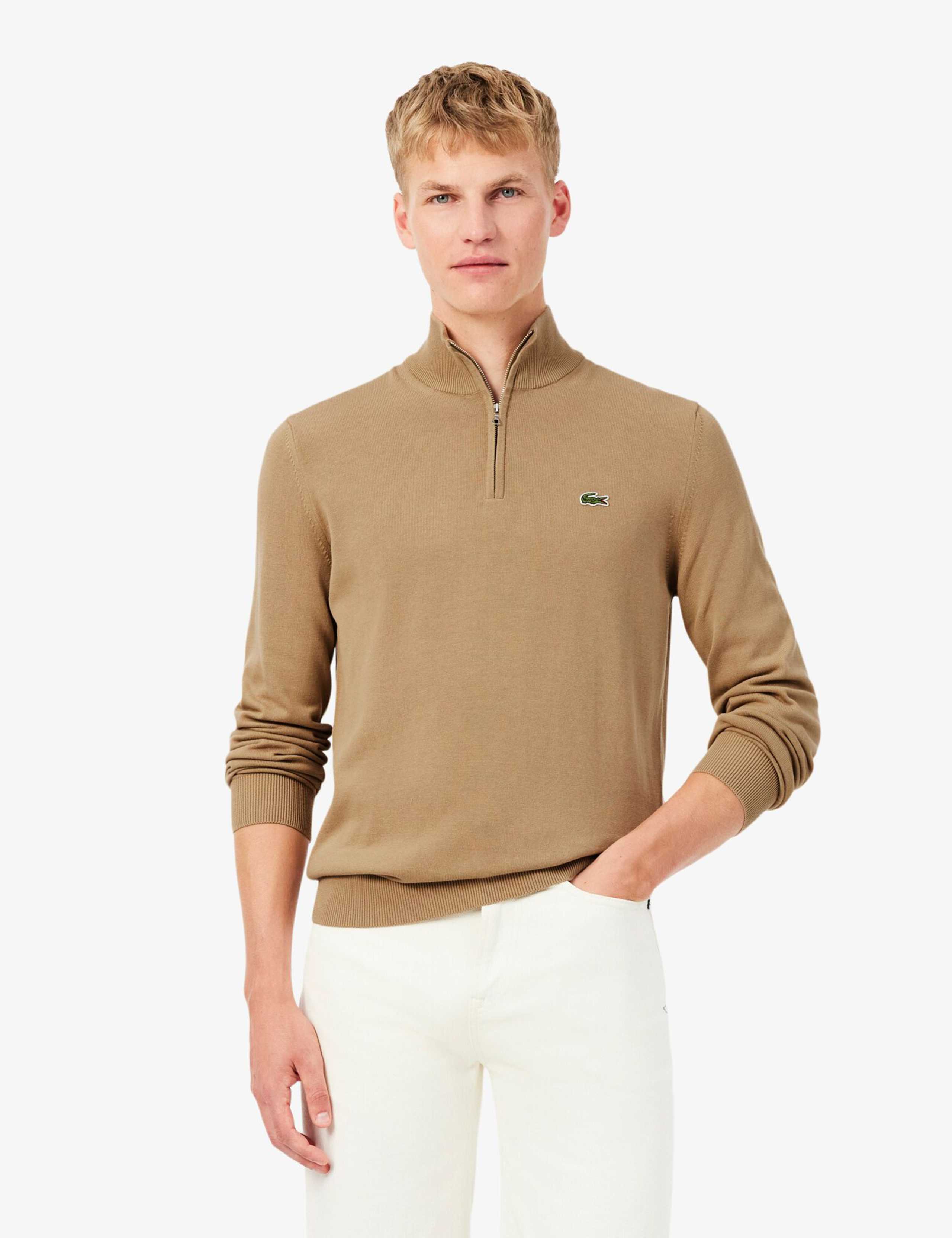 Pure Cotton Half Zip Sweatshirt 1 of 4