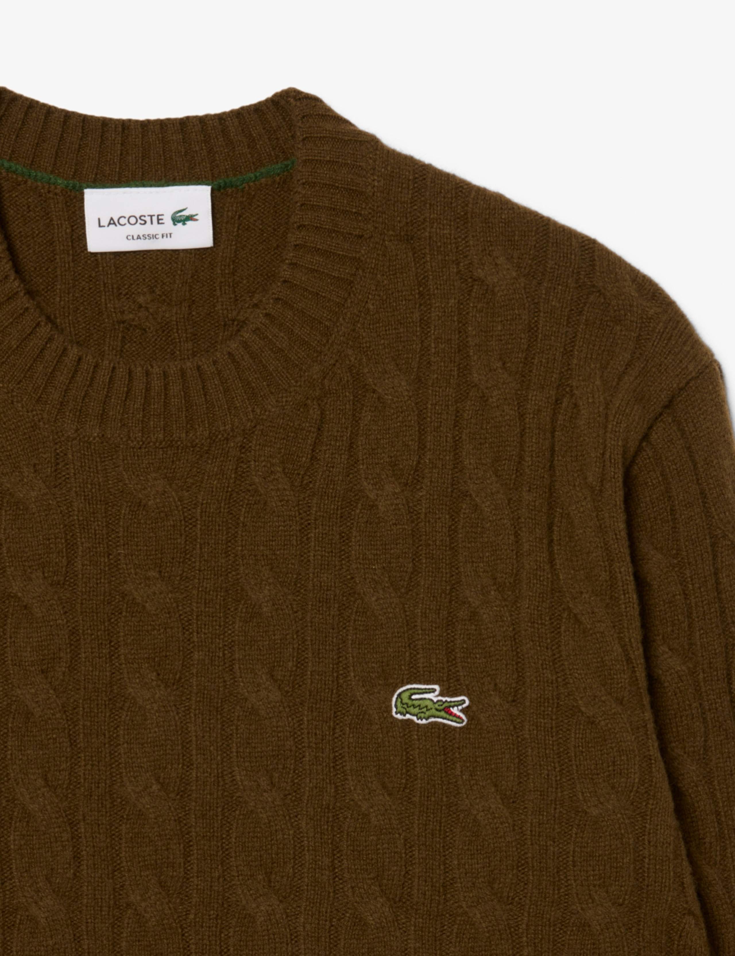 Pure Wool Cable Knit Crew Neck Jumper 6 of 7