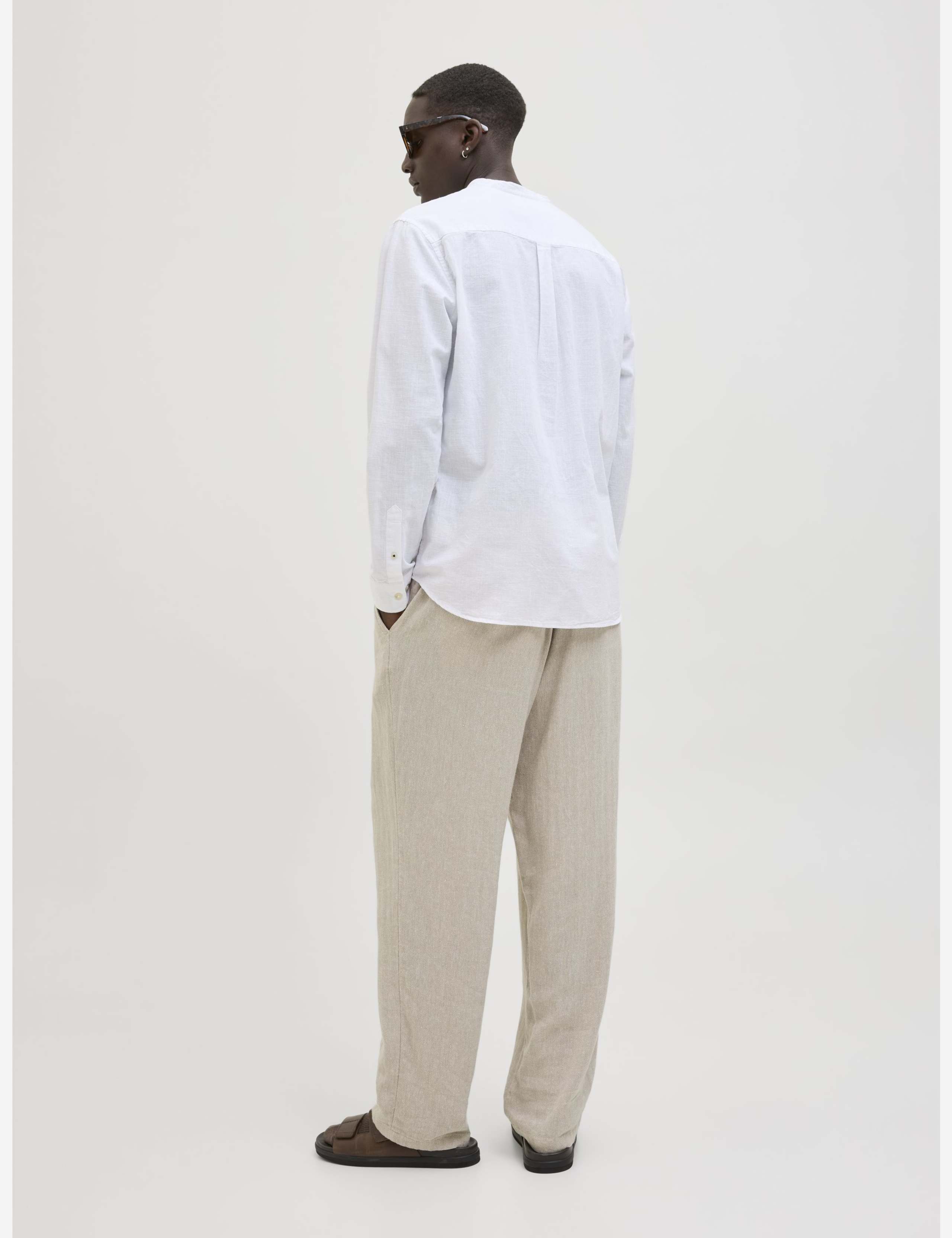 Loose Fit Linen Rich Chinos 5 of 8