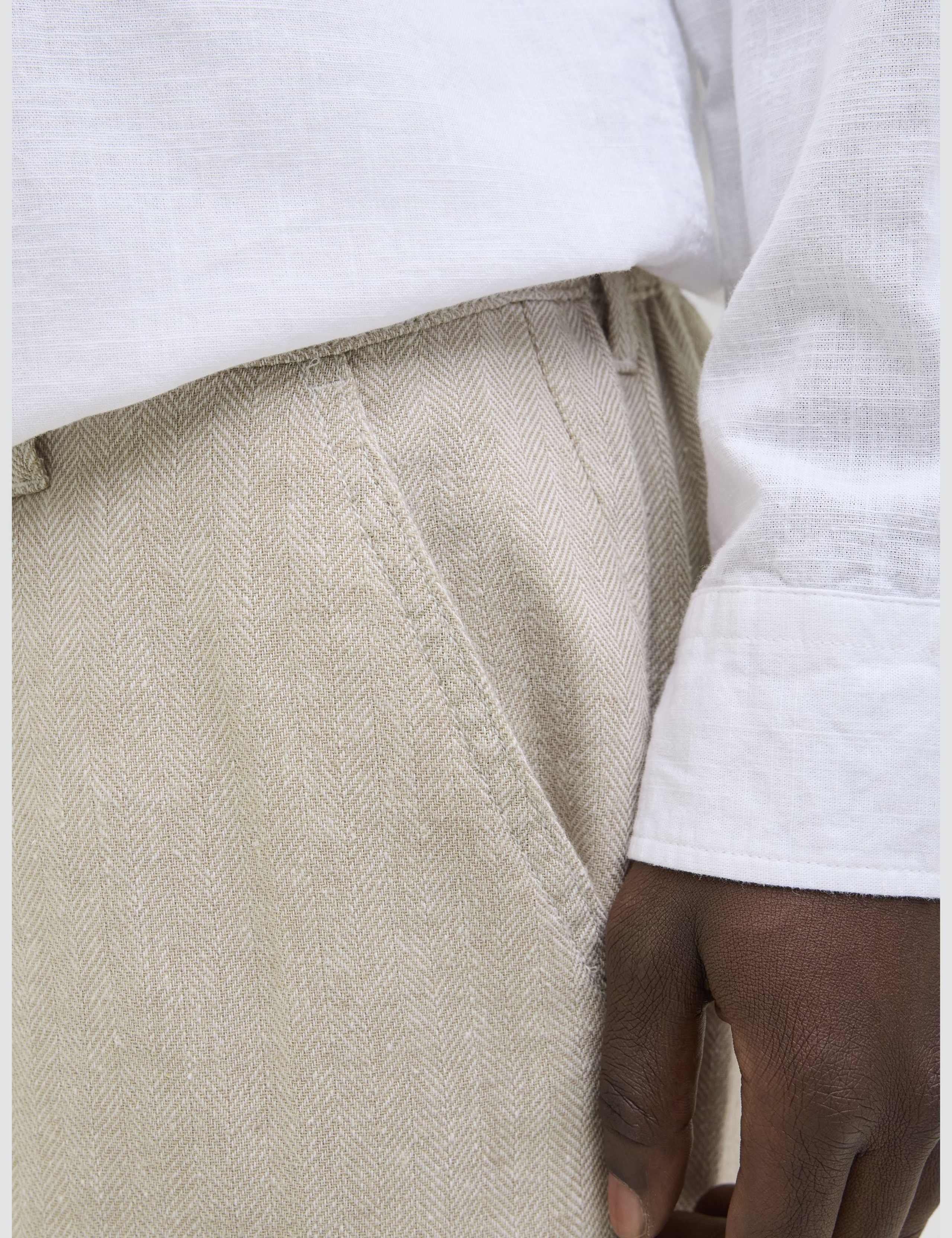 Loose Fit Linen Rich Chinos 7 of 8