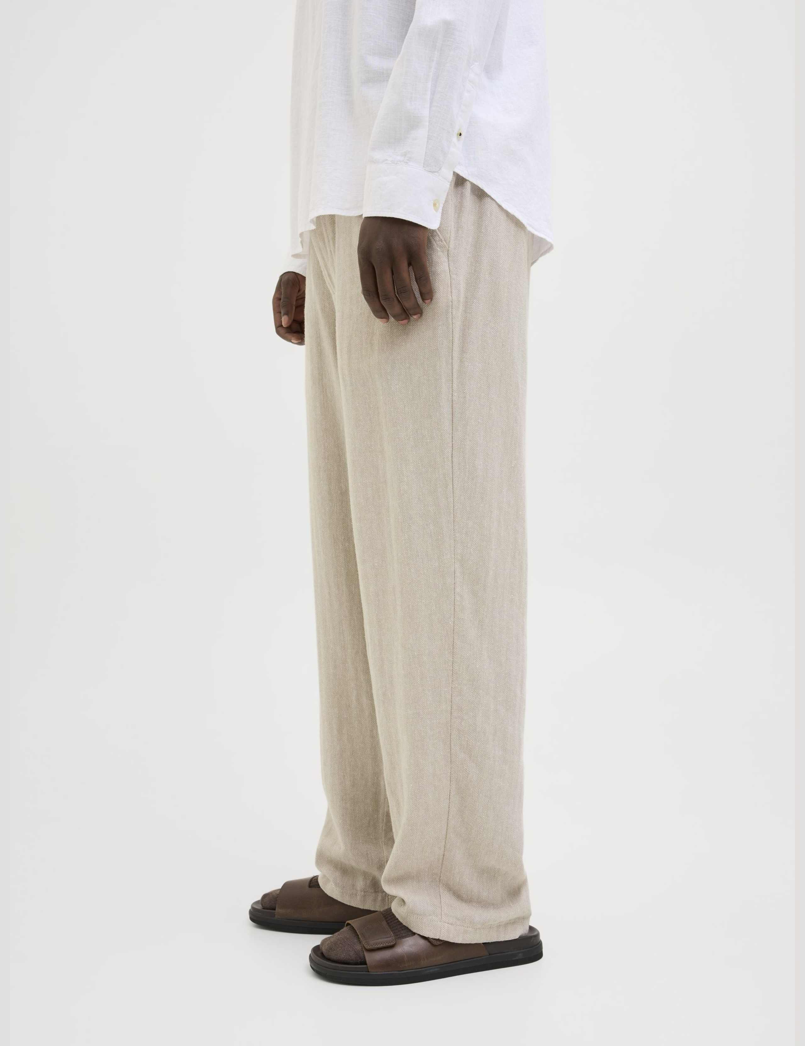 Loose Fit Linen Rich Chinos 8 of 8