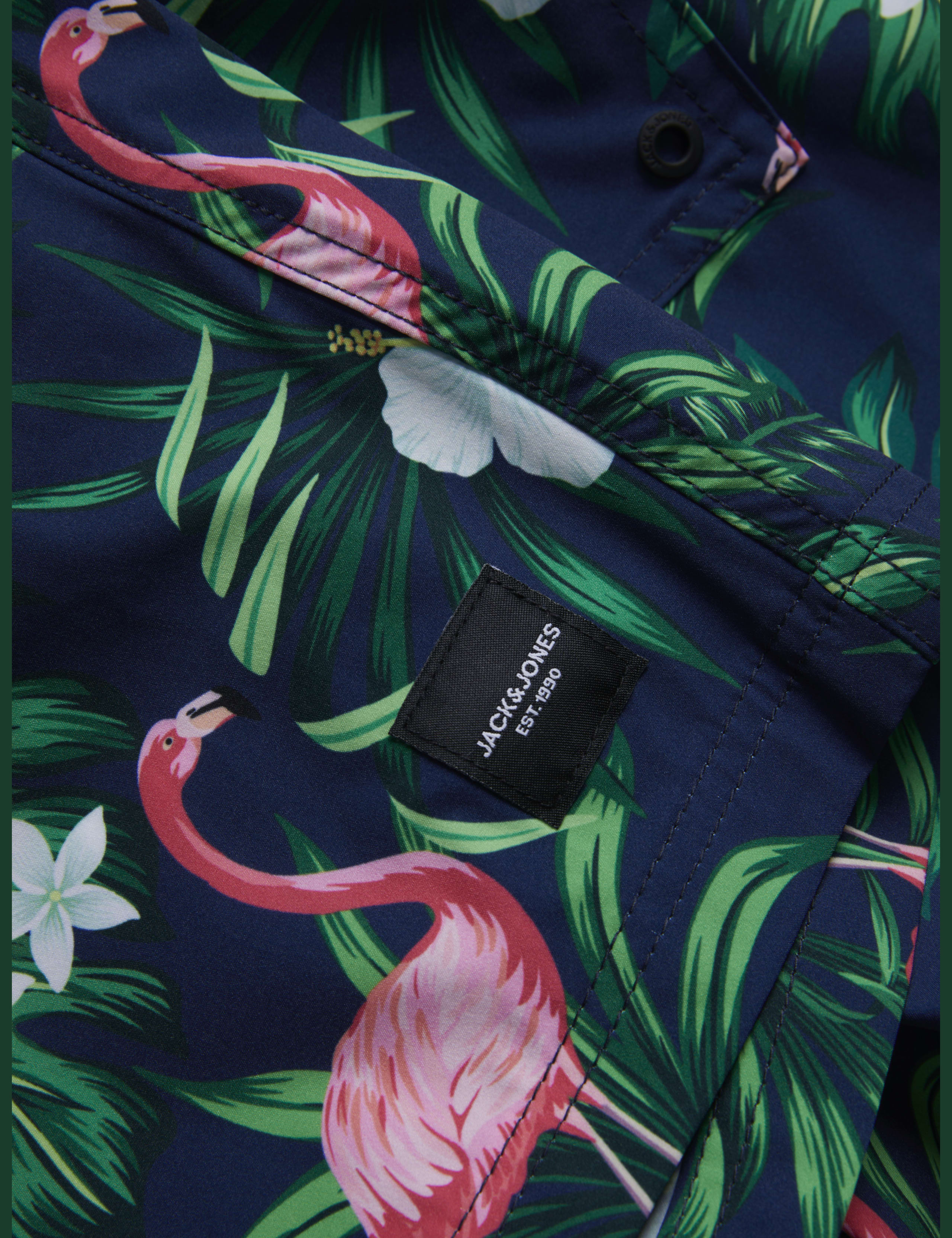 Floral and Flamingo Print Swim Shorts 5 of 5