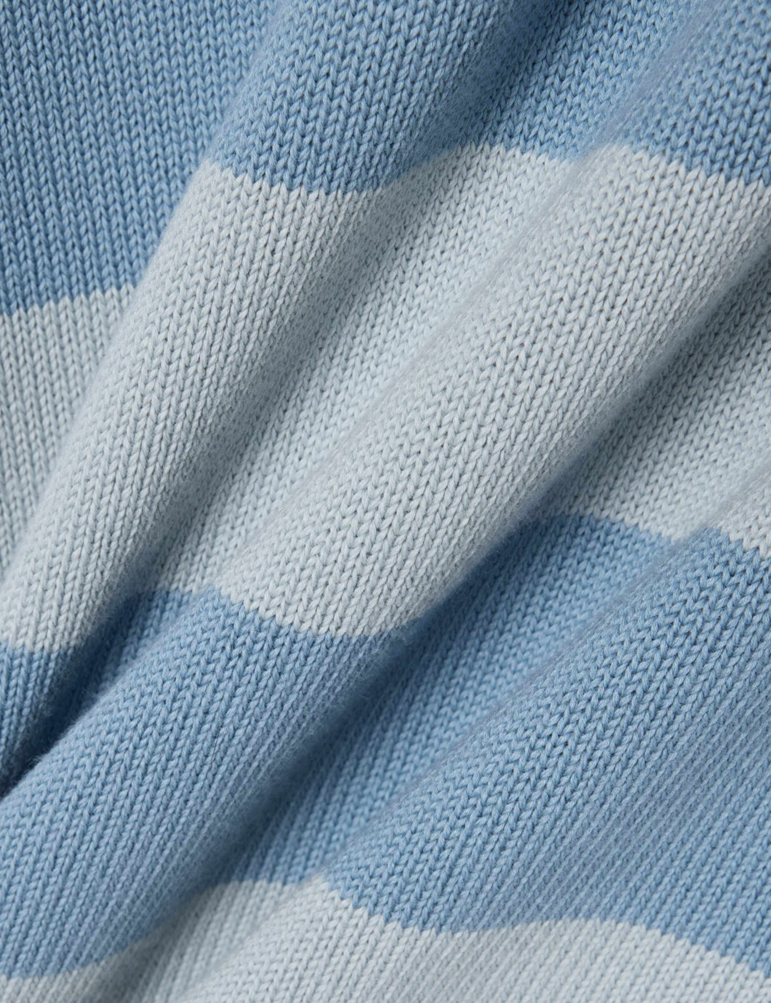 Pure Cotton Striped Knitted Polo Shirt 3 of 3