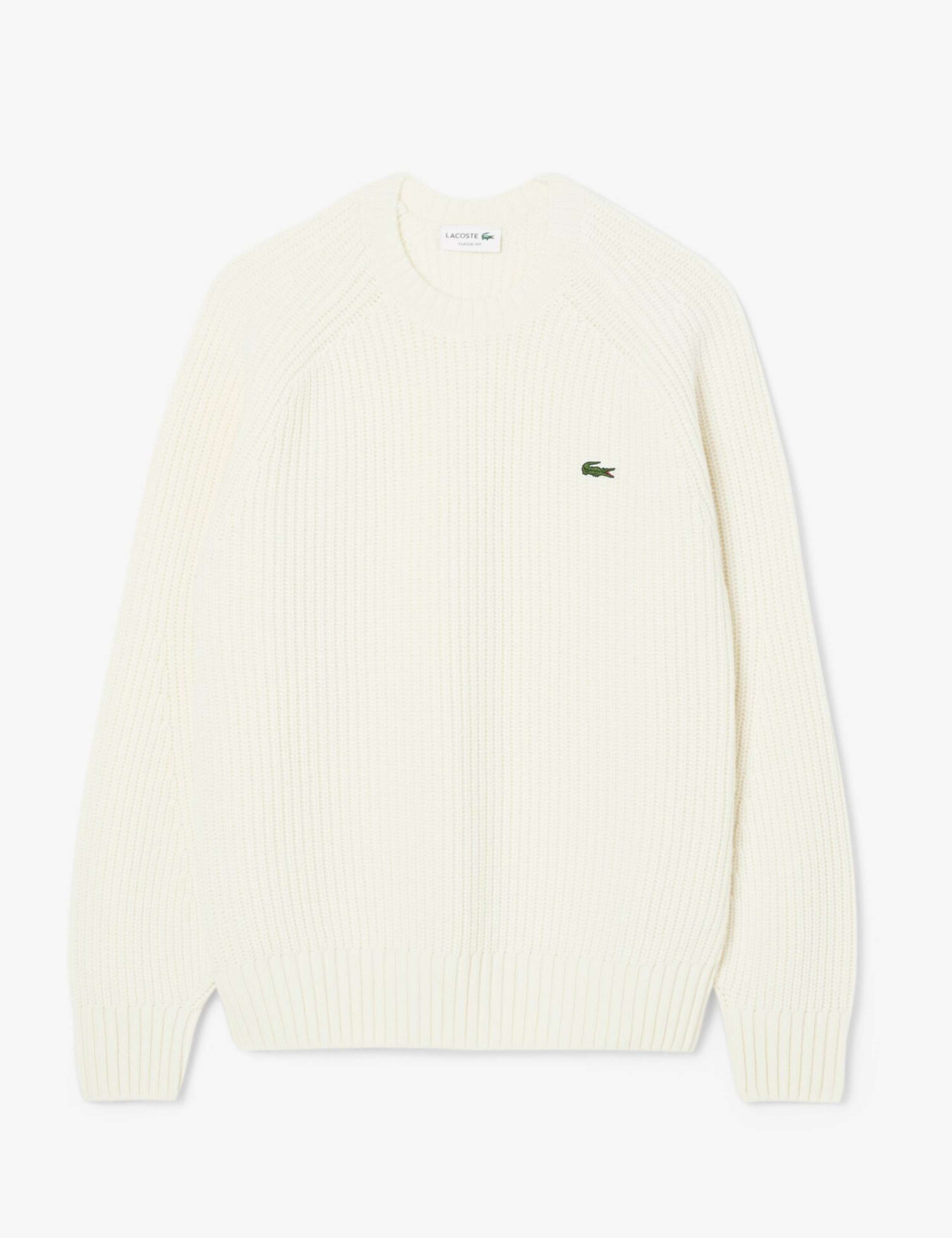 Pure Wool Ribbed Crew Neck Jumper 2 of 4