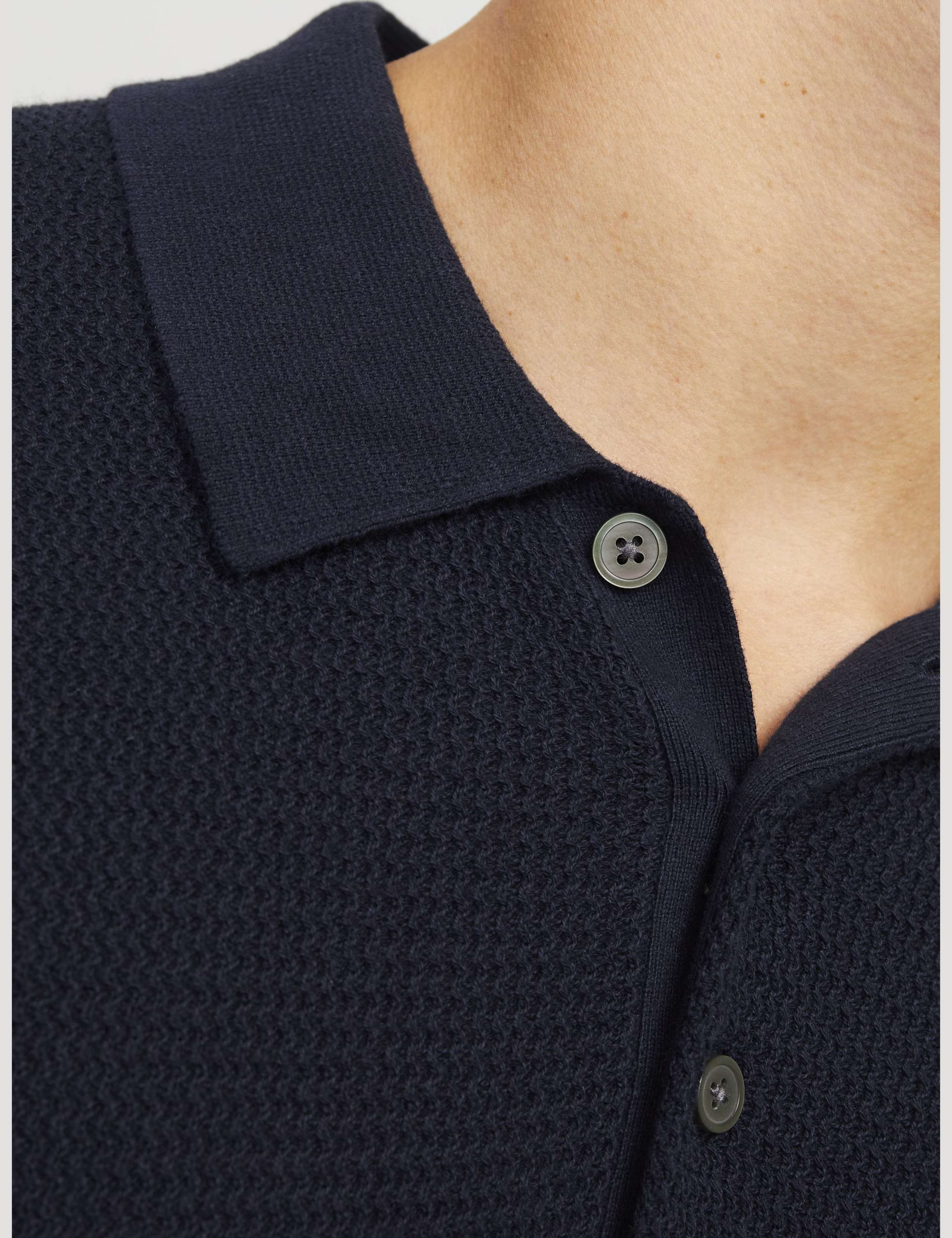 Pure Cotton Knitted Polo Shirt 7 of 8