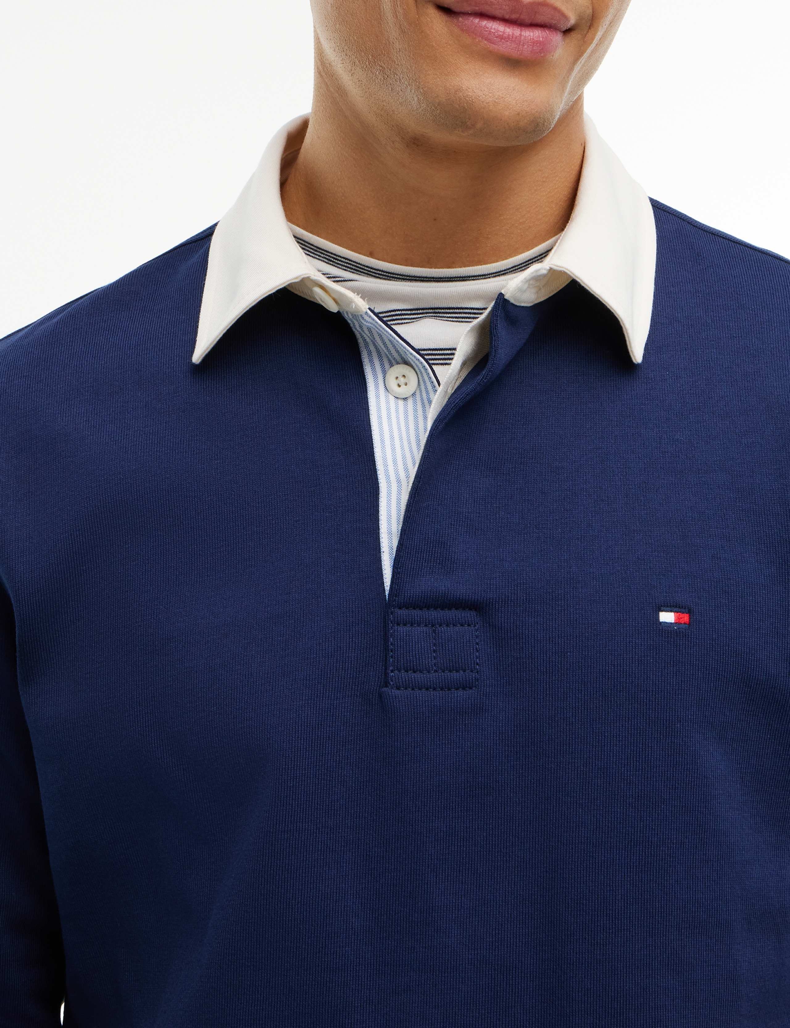 Pure Cotton Button Down Collar Sweatshirt 4 of 4