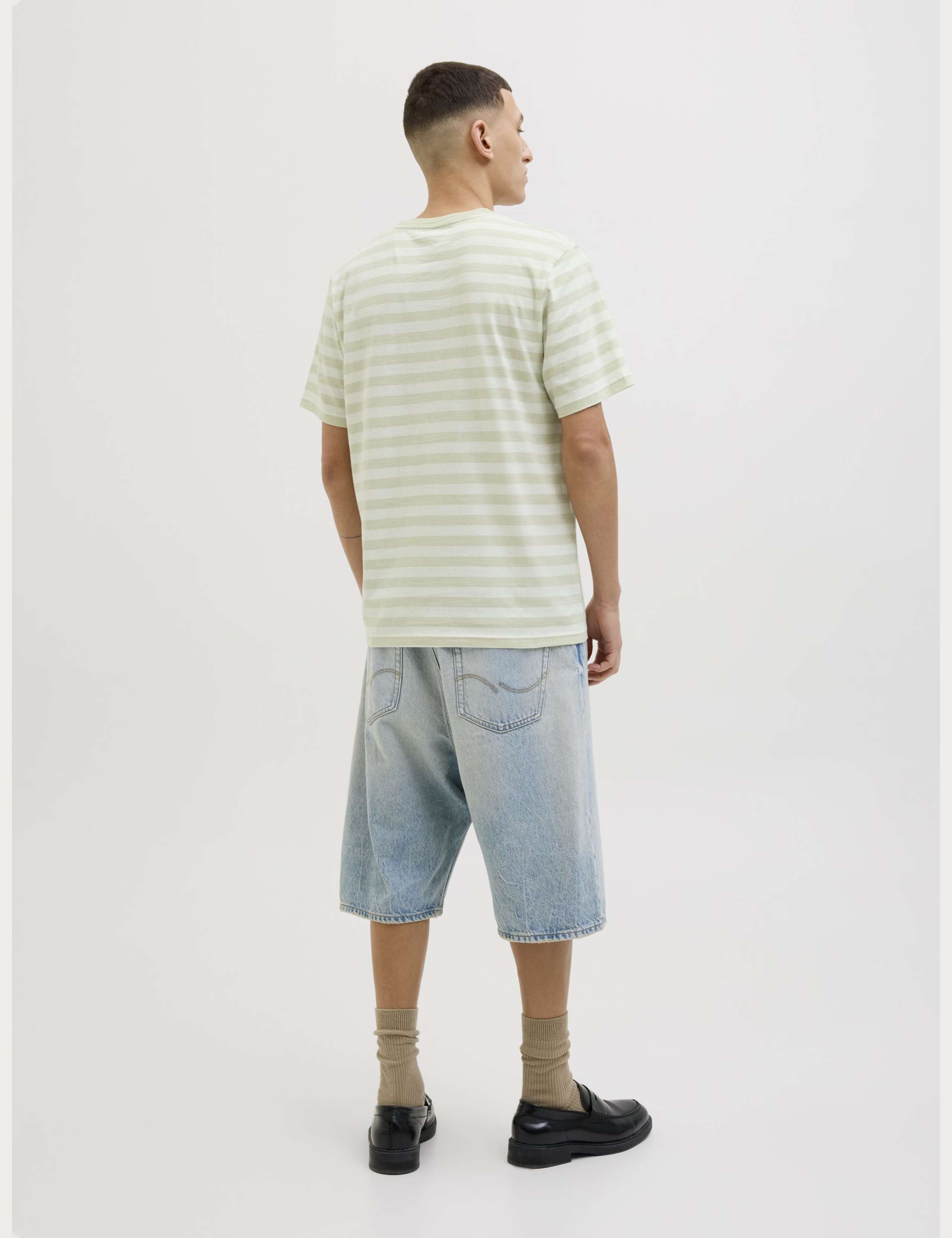 Cotton Rich Striped Crew Neck T-Shirt 3 of 6