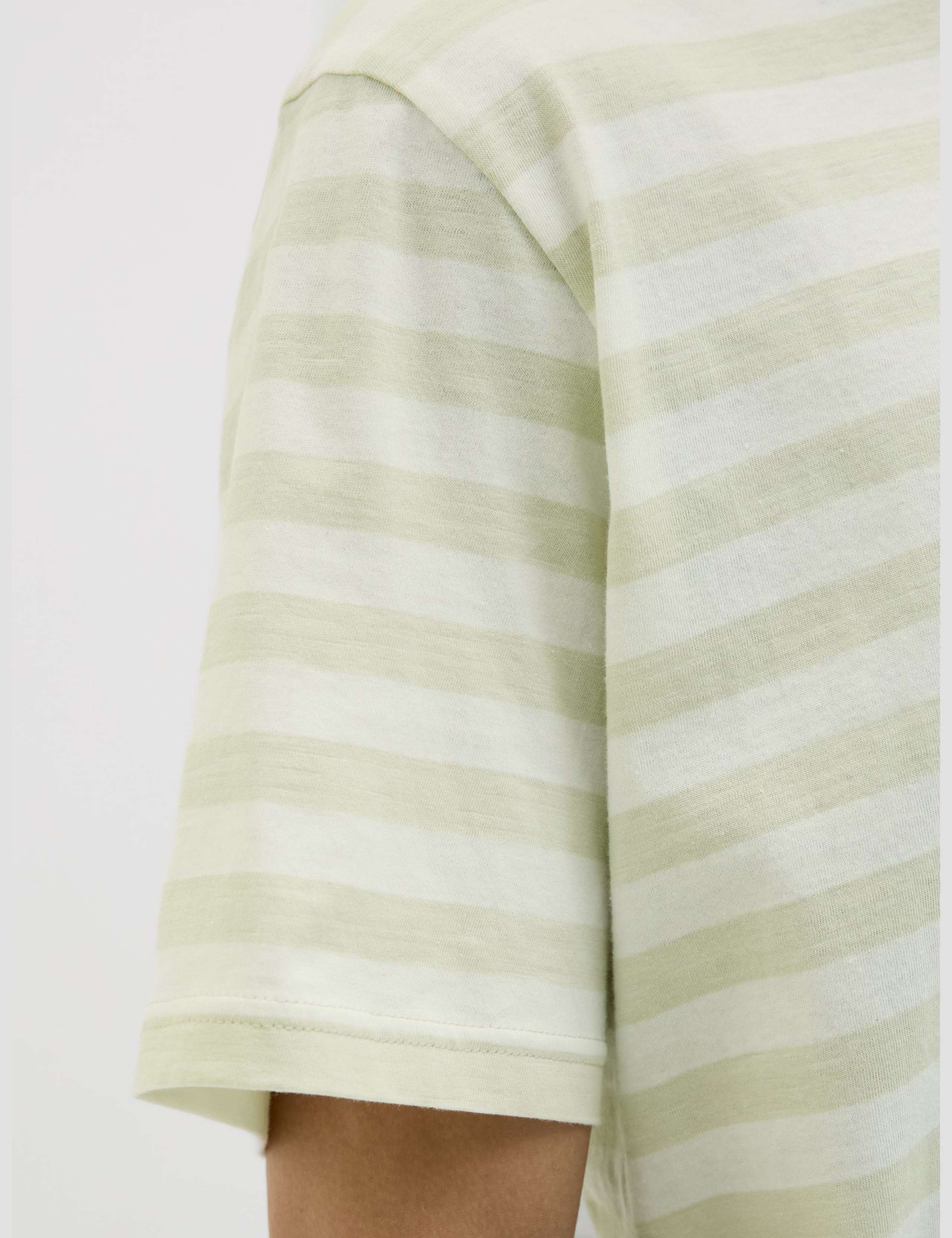 Cotton Rich Striped Crew Neck T-Shirt 6 of 6