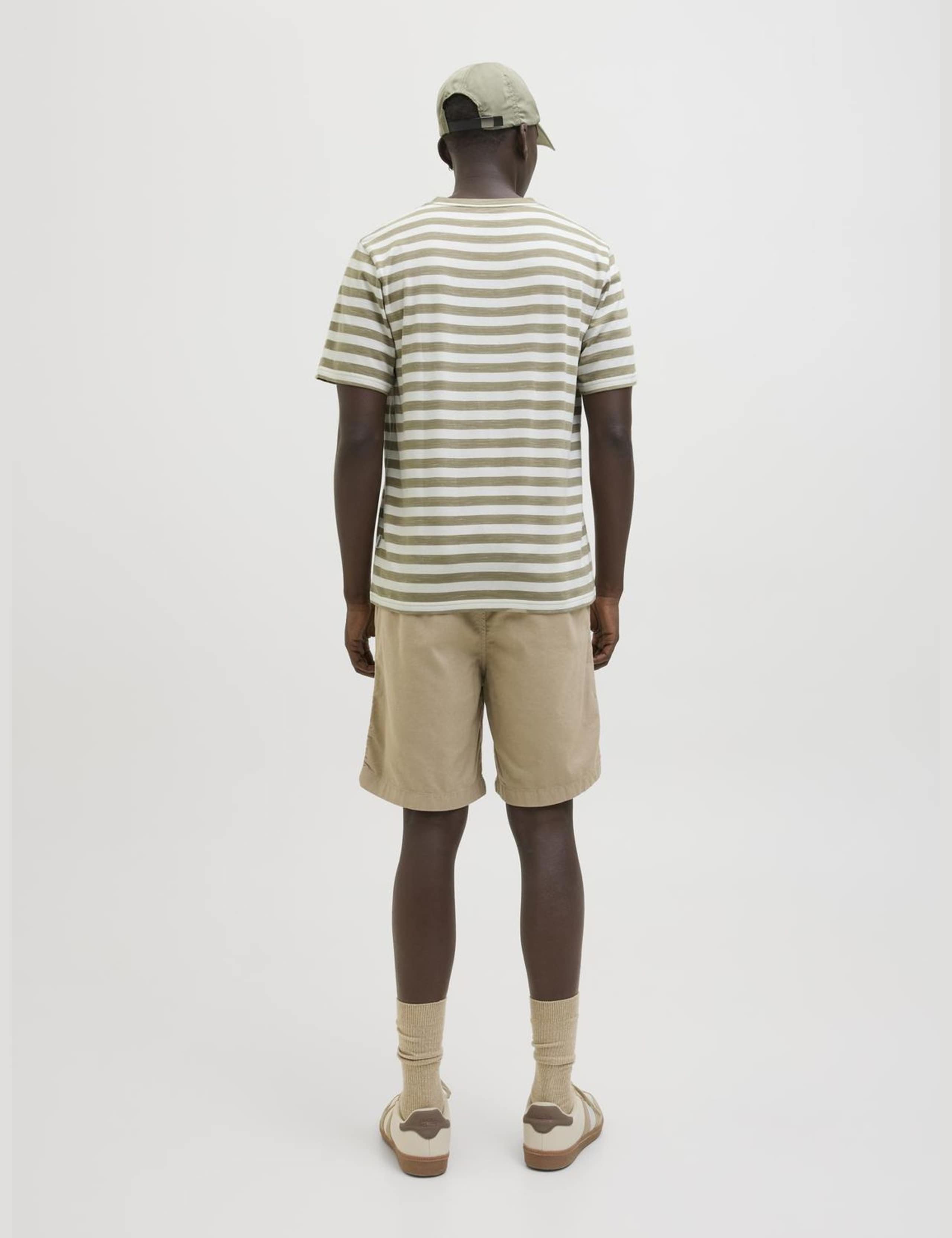 Cotton Rich Striped Crew Neck T-Shirt 4 of 7