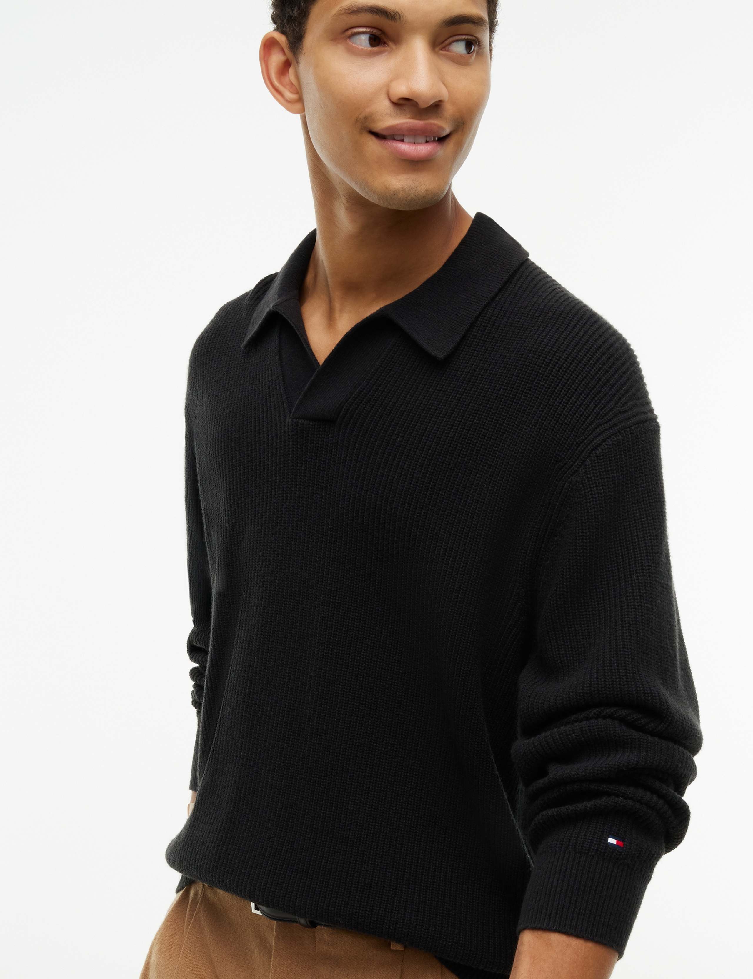 Cotton Blend Ribbed Jumper with Wool 5 of 5