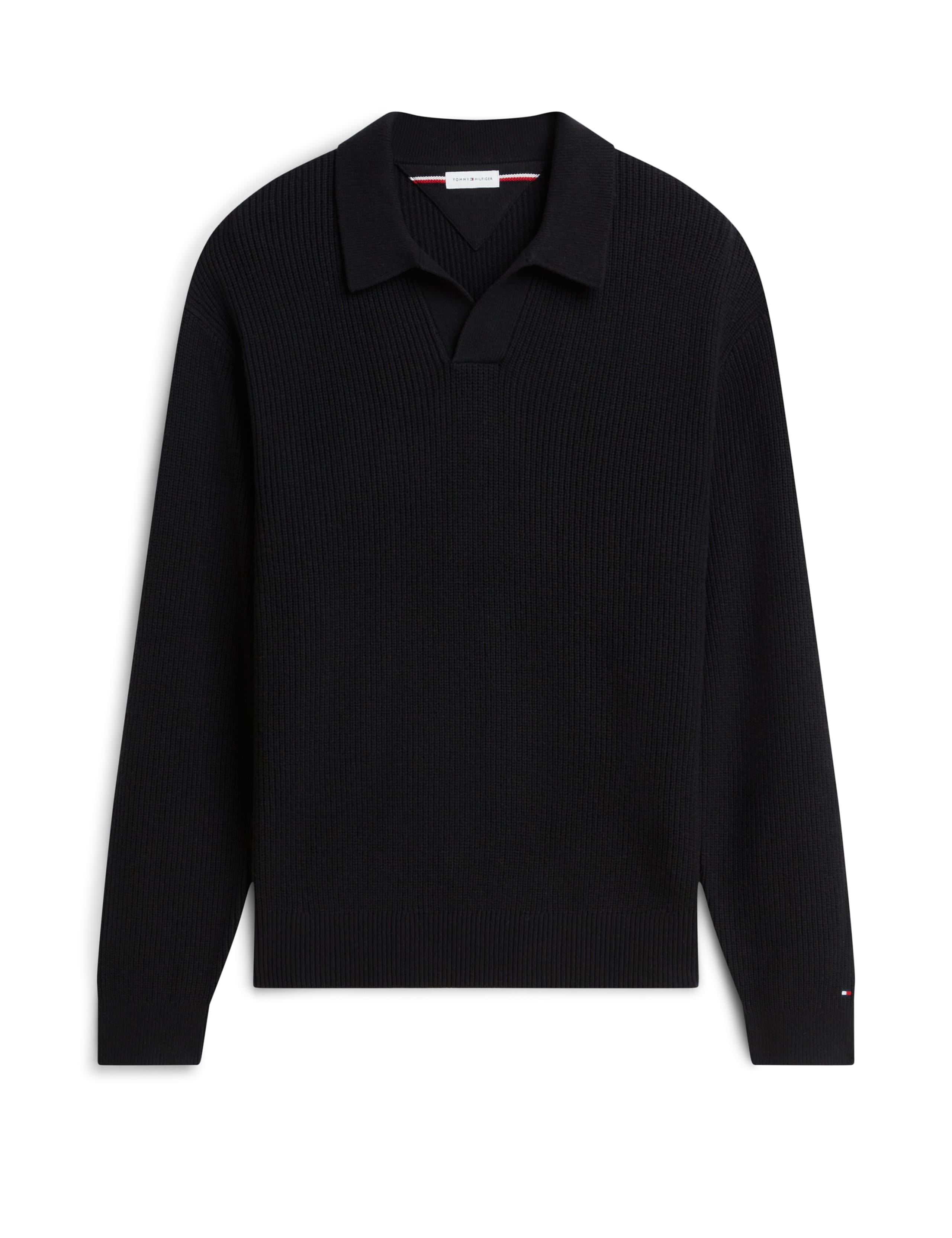 Cotton Blend Ribbed Jumper with Wool 2 of 5