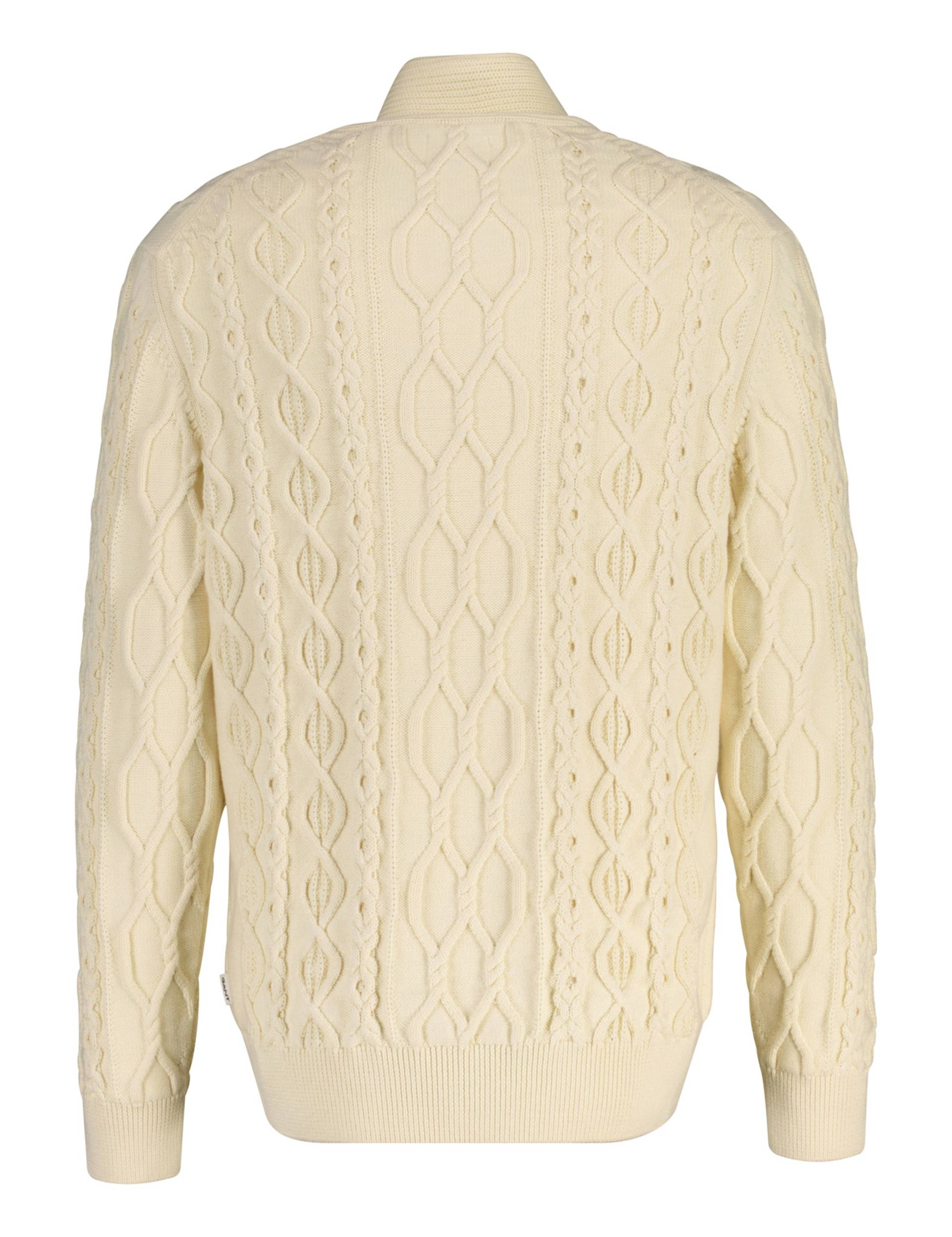 Cotton Rich Cable Shawl Neck Jumper 2 of 2