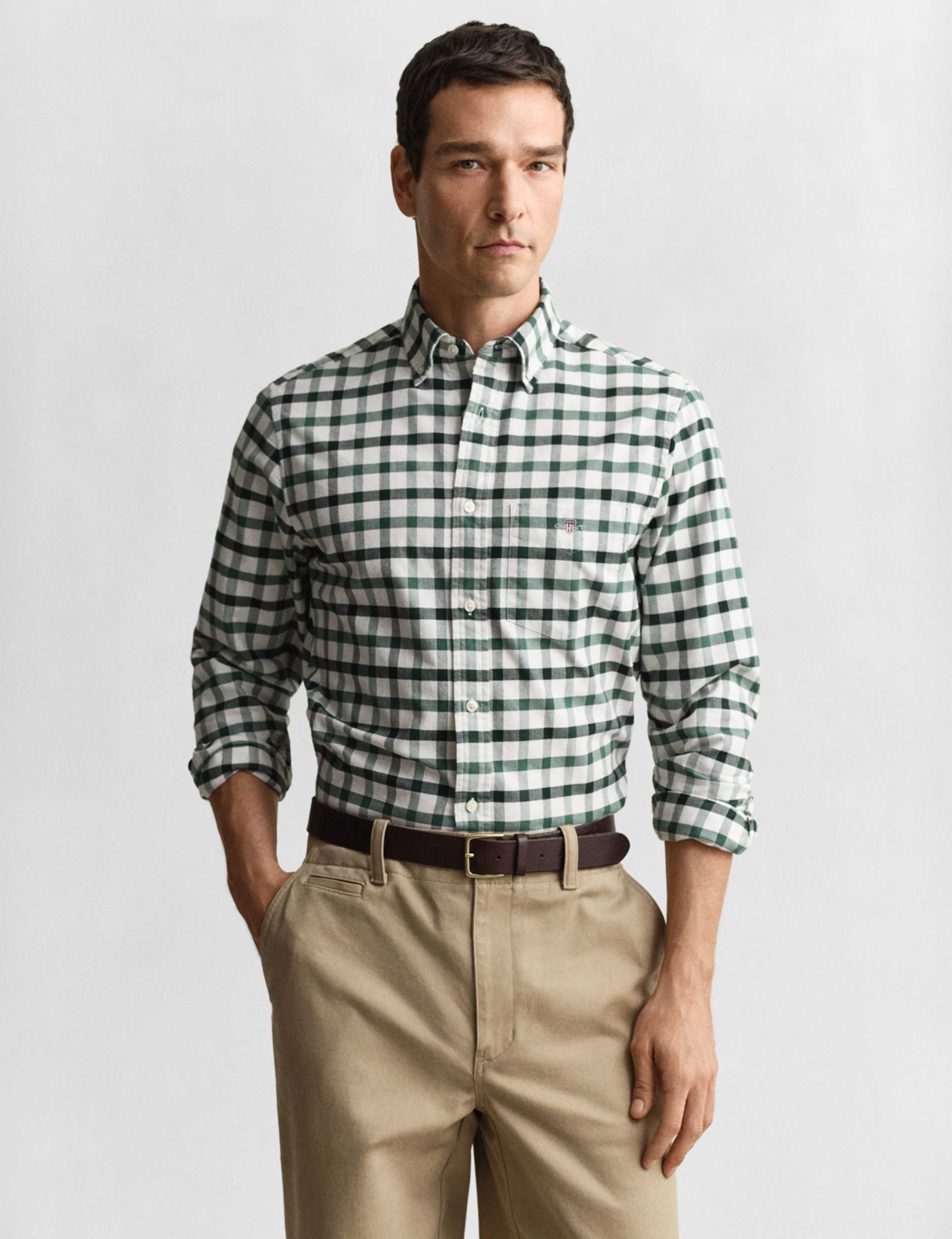 Regular Fit Pure Cotton Oxford Shirt 1 of 6