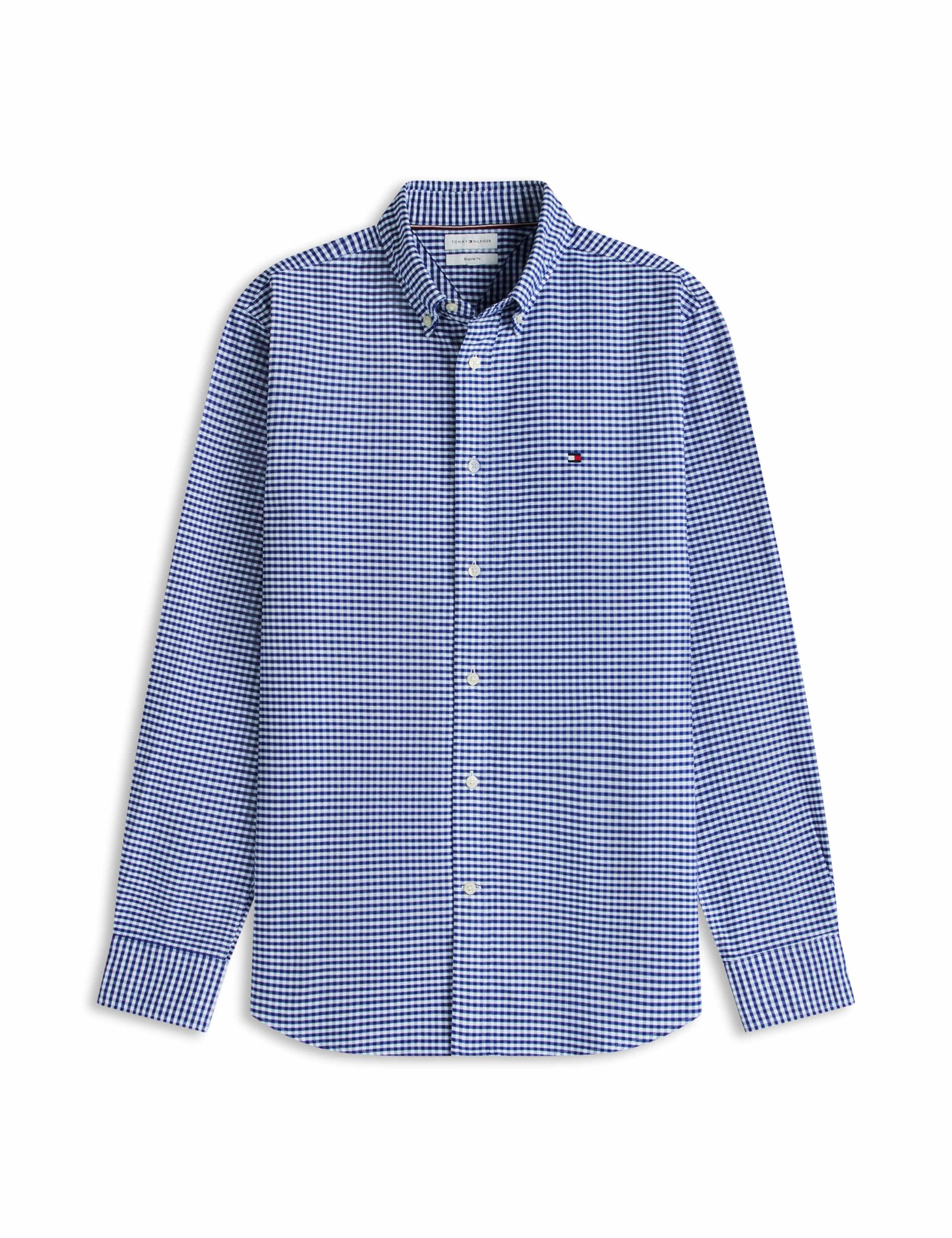 Pure Cotton Gingham Oxford Shirt 2 of 8