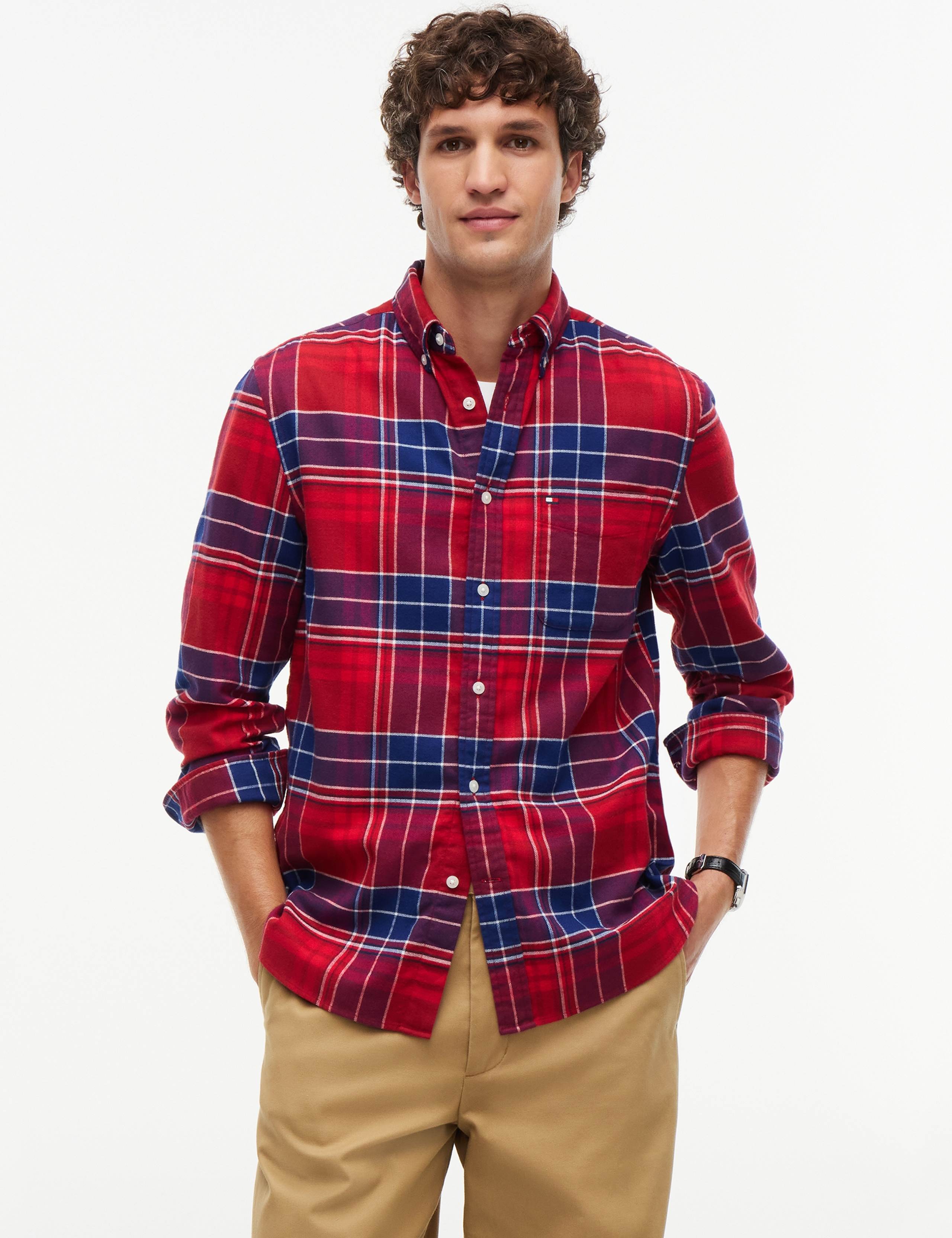 Pure Cotton Checked Flannel Shirt 1 of 6