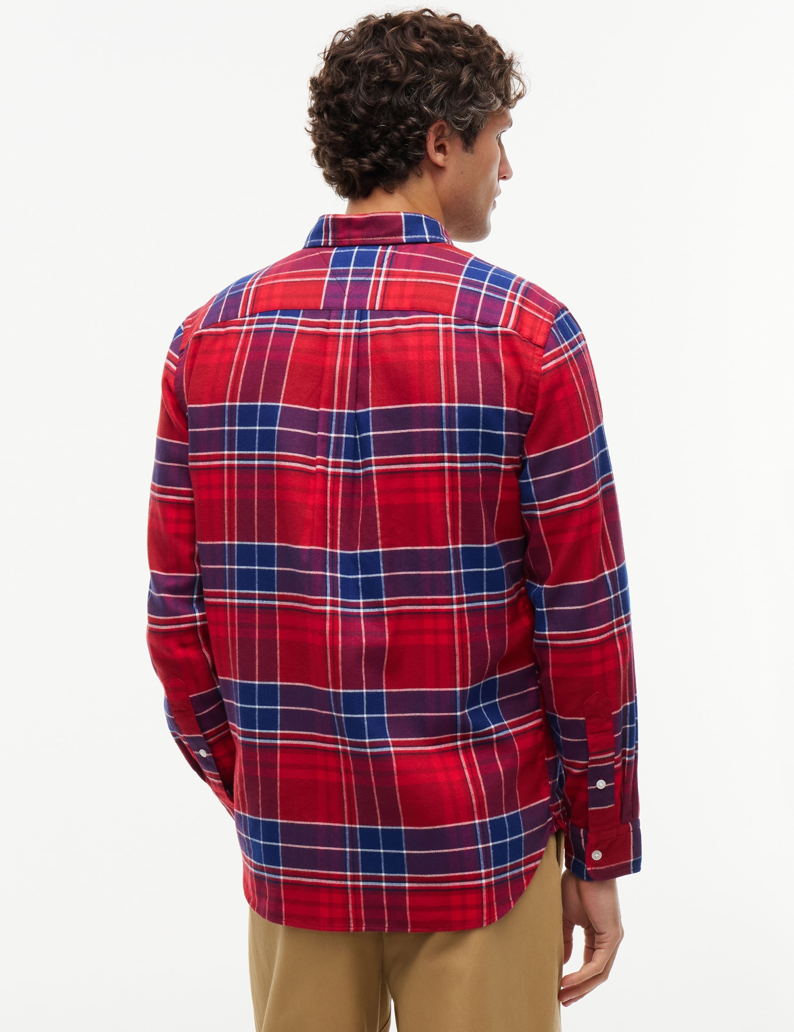 Pure Cotton Checked Flannel Shirt 4 of 6